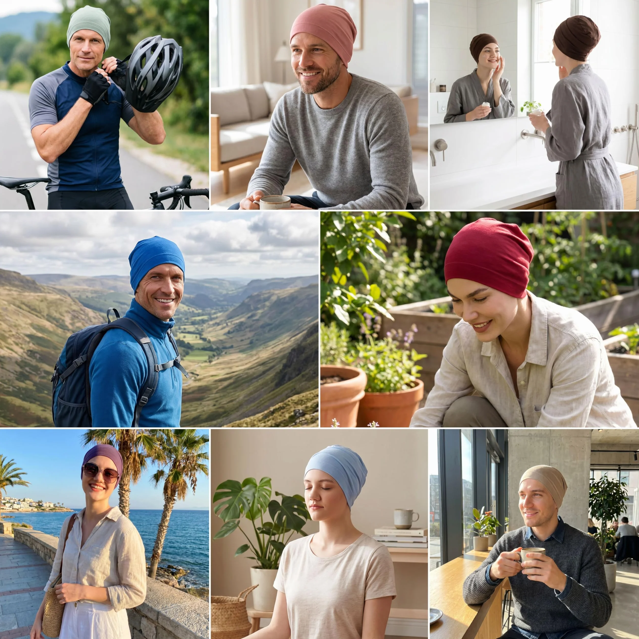 Bonnet Chimio en Bambou pour Femmes et Hommes – Ultra-Doux et Respirant pour l'Alopecie