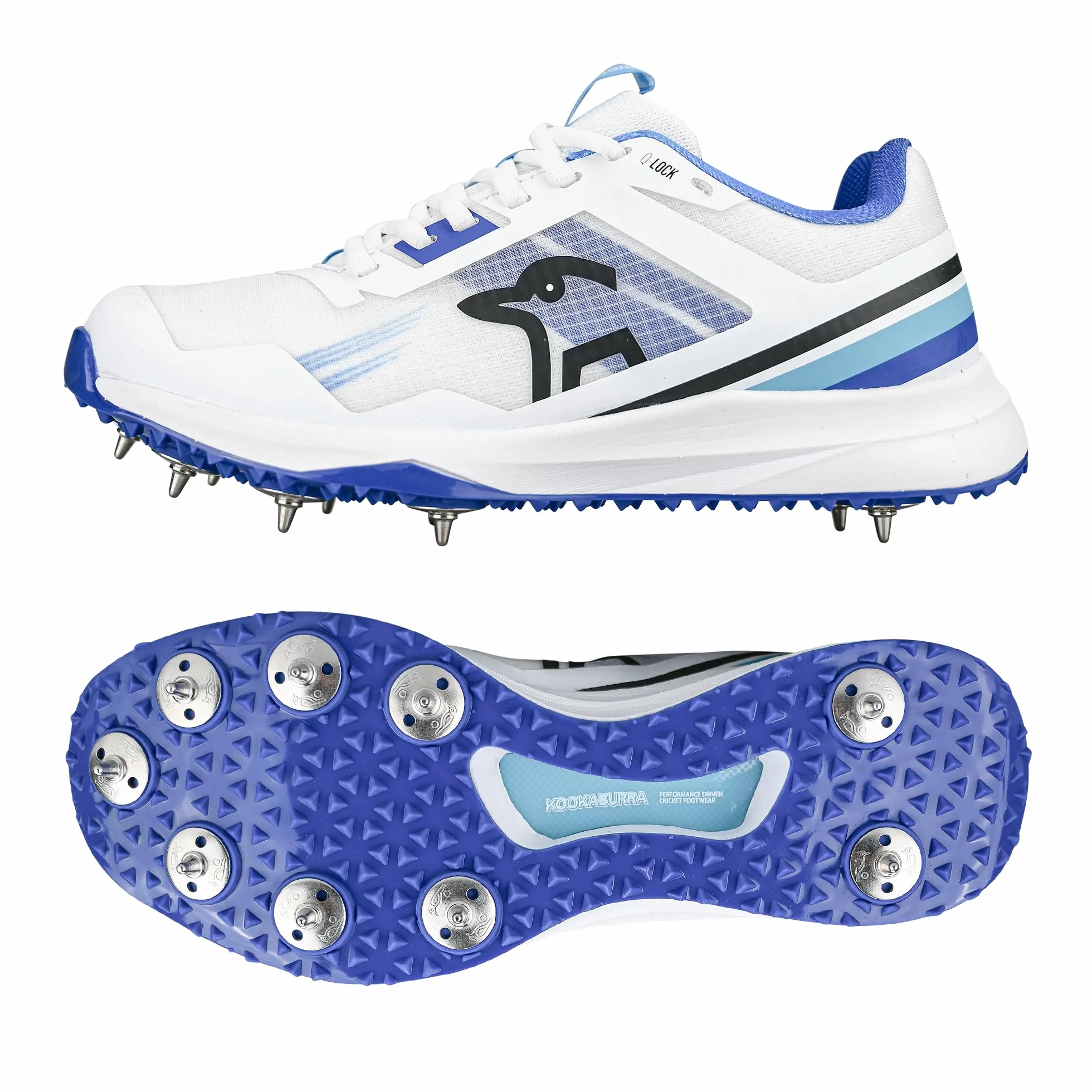 Kookaburra KC 2.0 Chaussures de Cricket à Crampons Bleu/Ciel 42