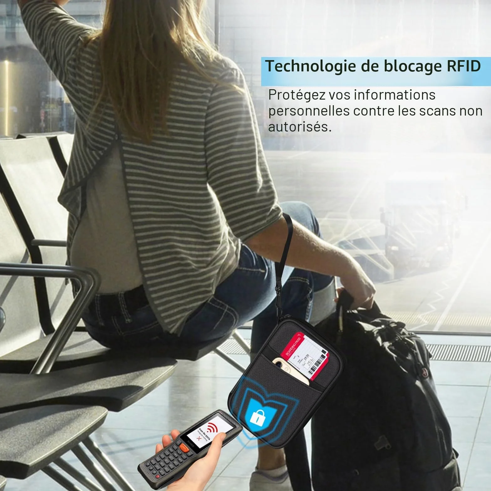 FINTIE Étui Passeport Familial 6 Emplacements RFID Grande Capacité