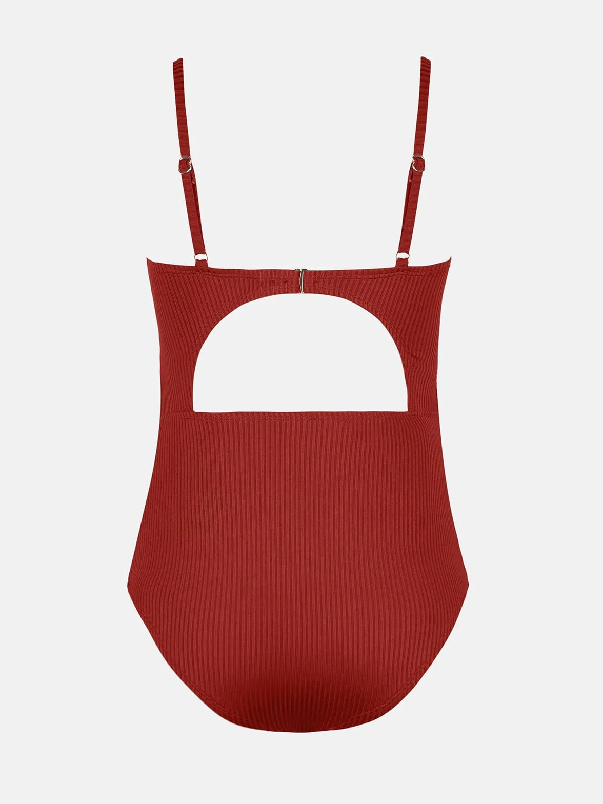 CUPSHE Maillot de bain maternité une pièce côtelé col en U boutons pression