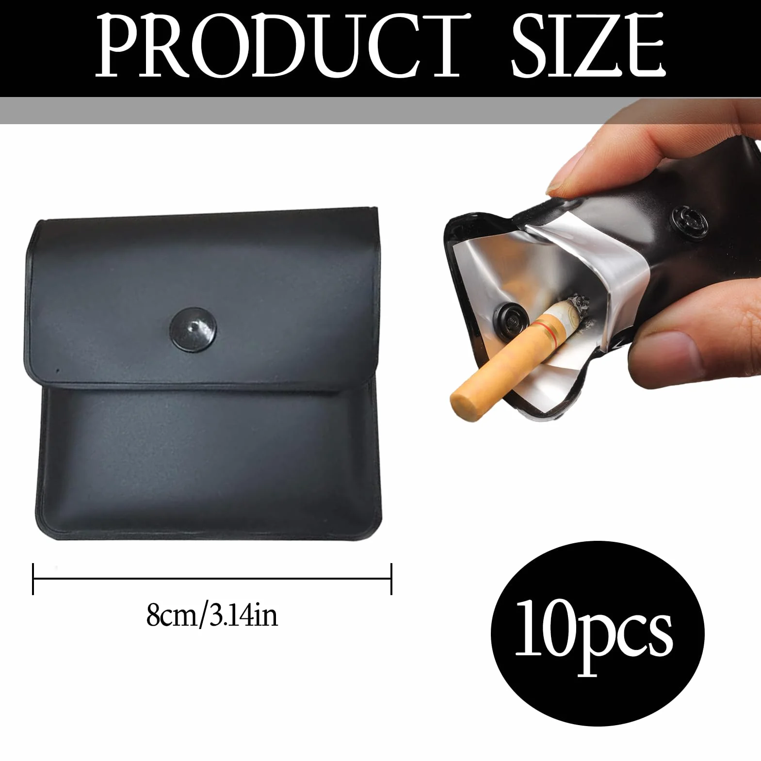 Cendrier De Poche Portable Anti Odeur Paquet P5 Réutilisable