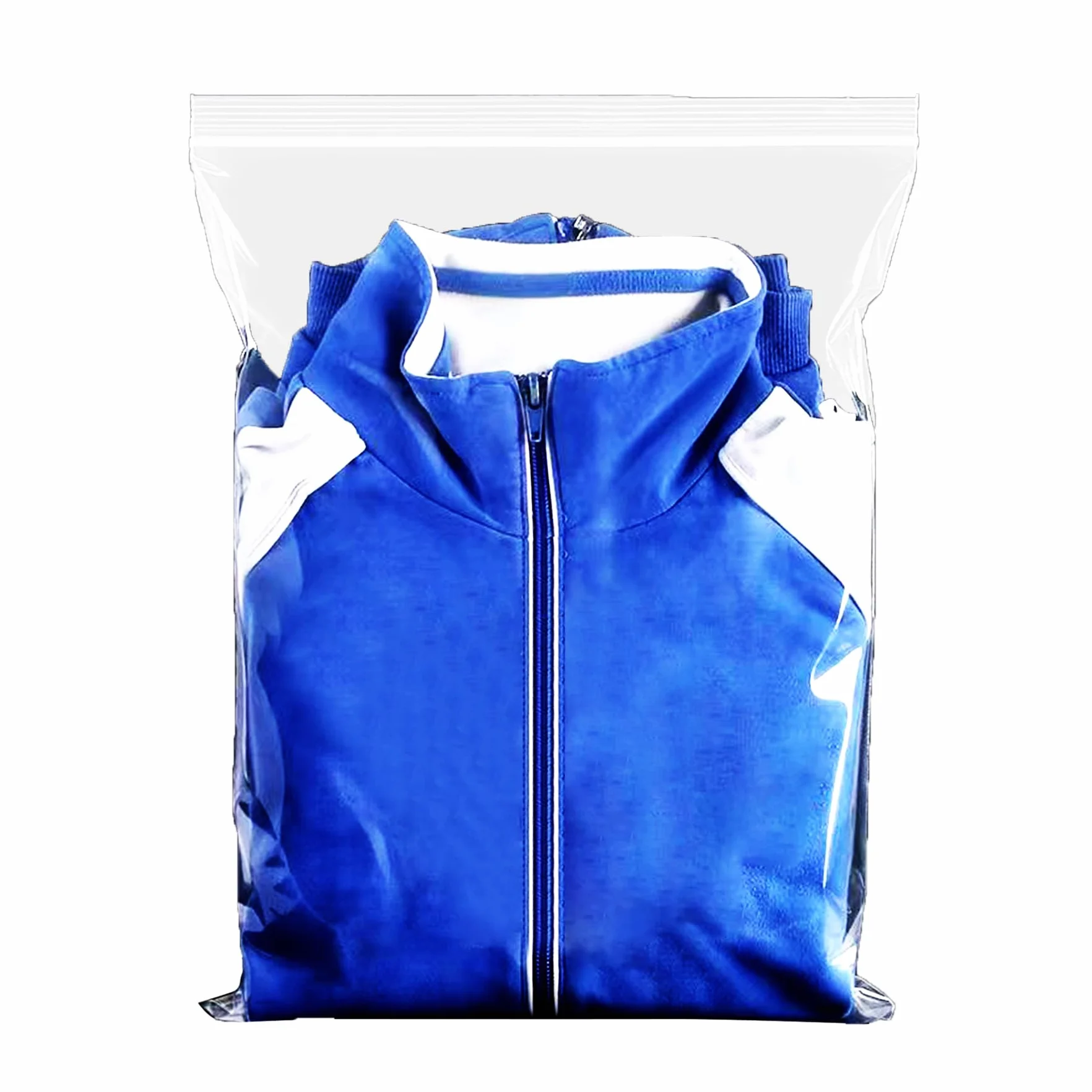 Sachet Zippé Transparent Cellophane 24x35cm 25 Pièces Sacs Plastique Refermables Pochette Zip pour Vêtements