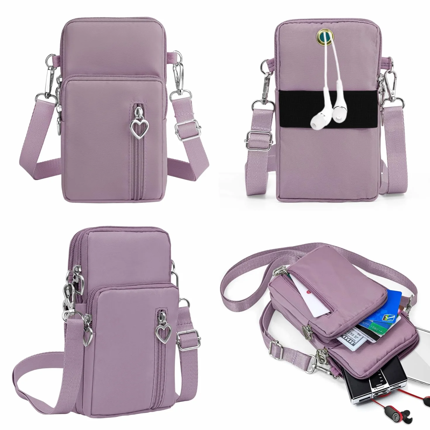 Petit Sacoche Téléphone Portable Femme, Crossbody Pochette Armbag