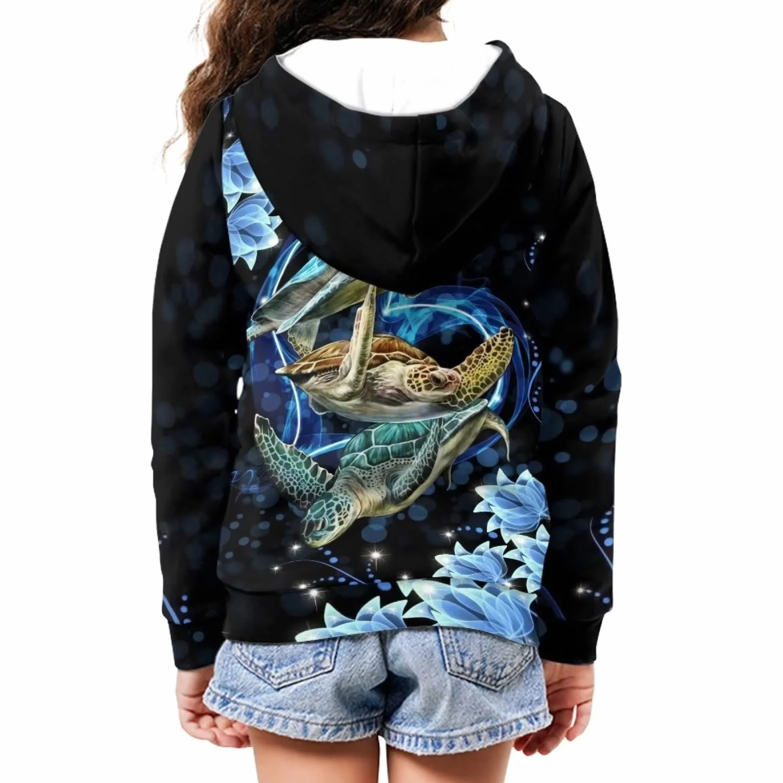 Sweat à capuche zippé pour filles Veste enfants 6-16 ans