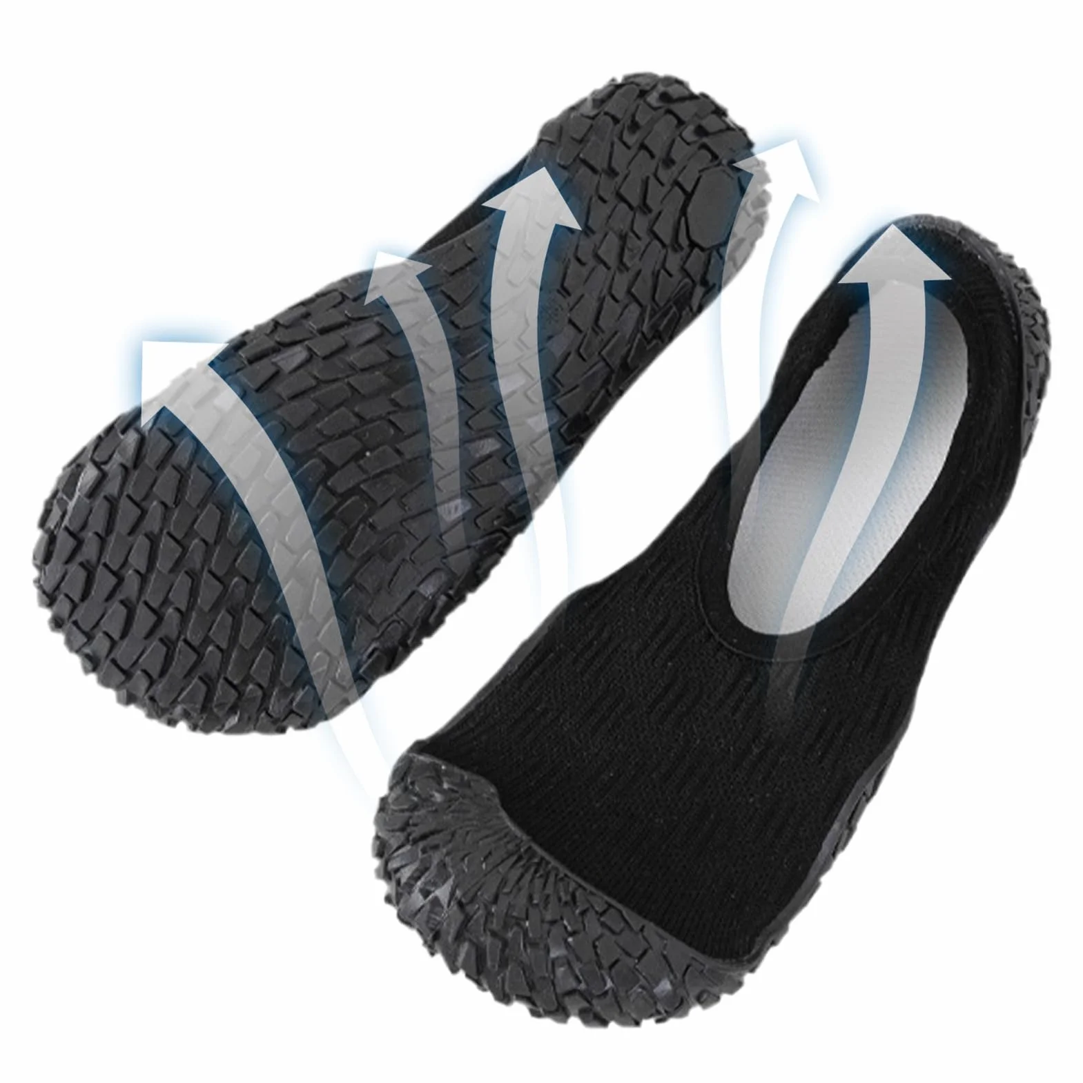 Baskets Chaussettes Légères pour Femmes Chaussures de Pieds Nus Yoga Course Intérieur Flexibles