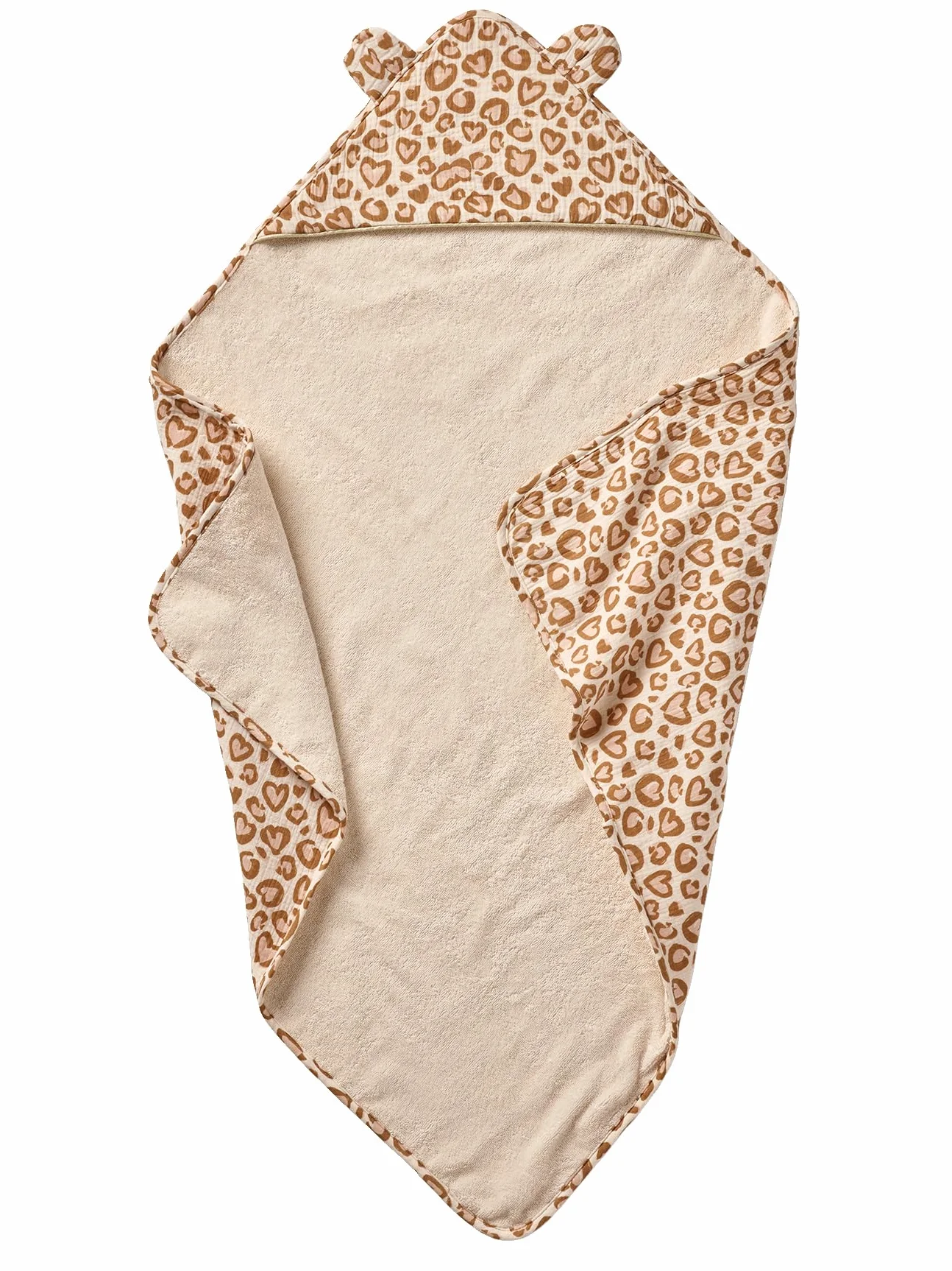 VERTBAUDET Cape de bain gaze de coton LOVELY LÉO