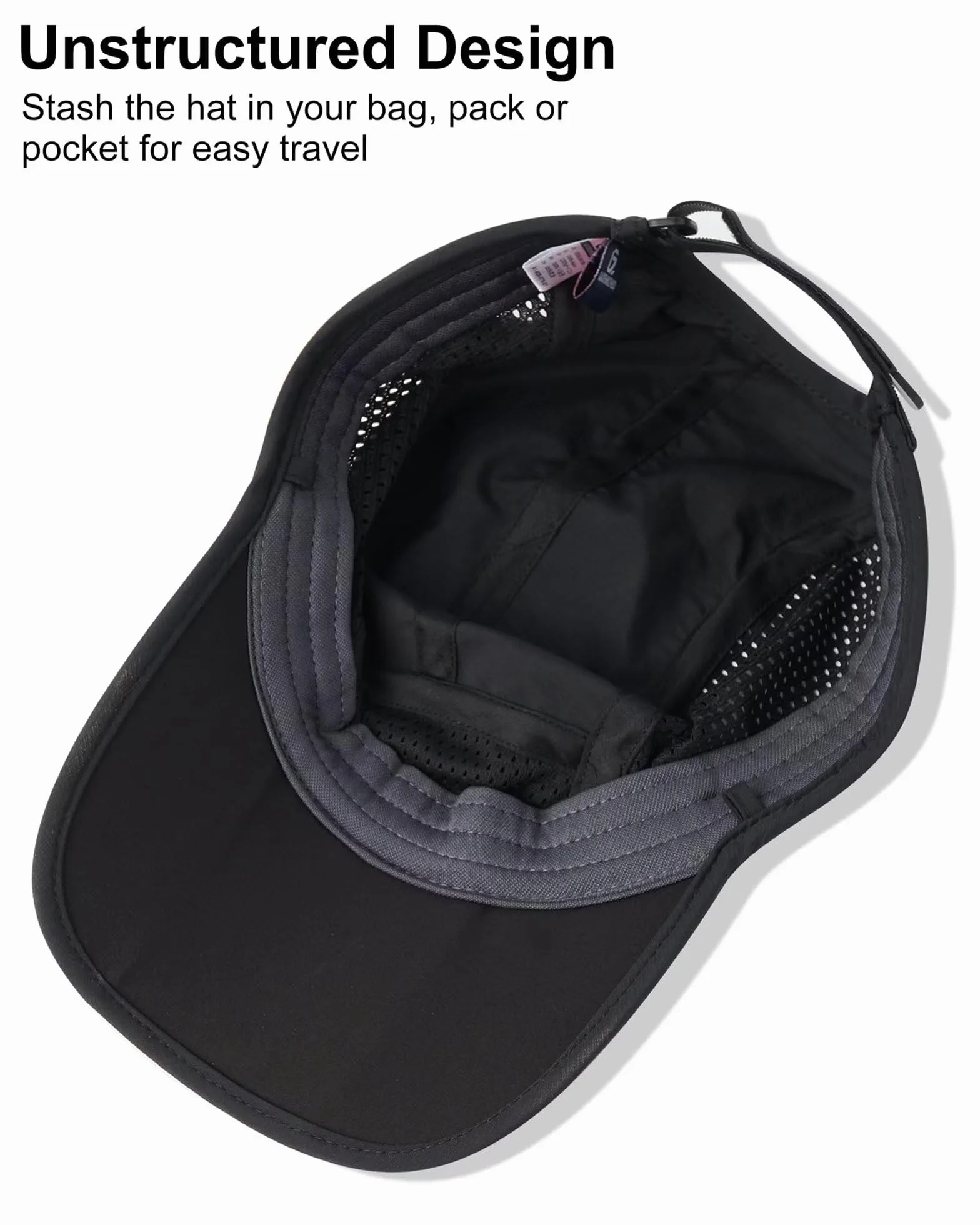 Folding Outdoor Hat UPF 50+ Sun Protection Mesh Sport Hat