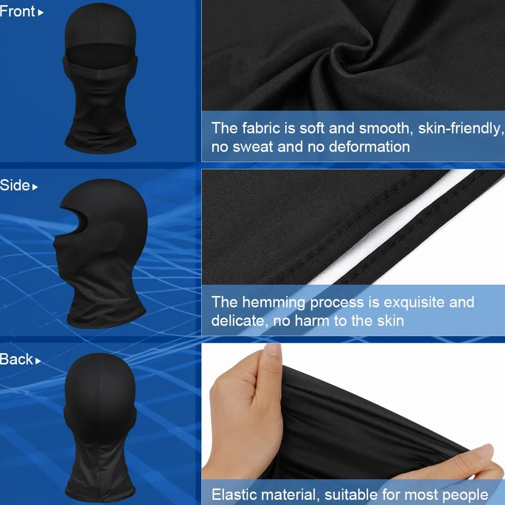Cagoule Balaclava Été Protection UV Anti-Transpiration Respirant Moto Running Cyclisme Randonnée