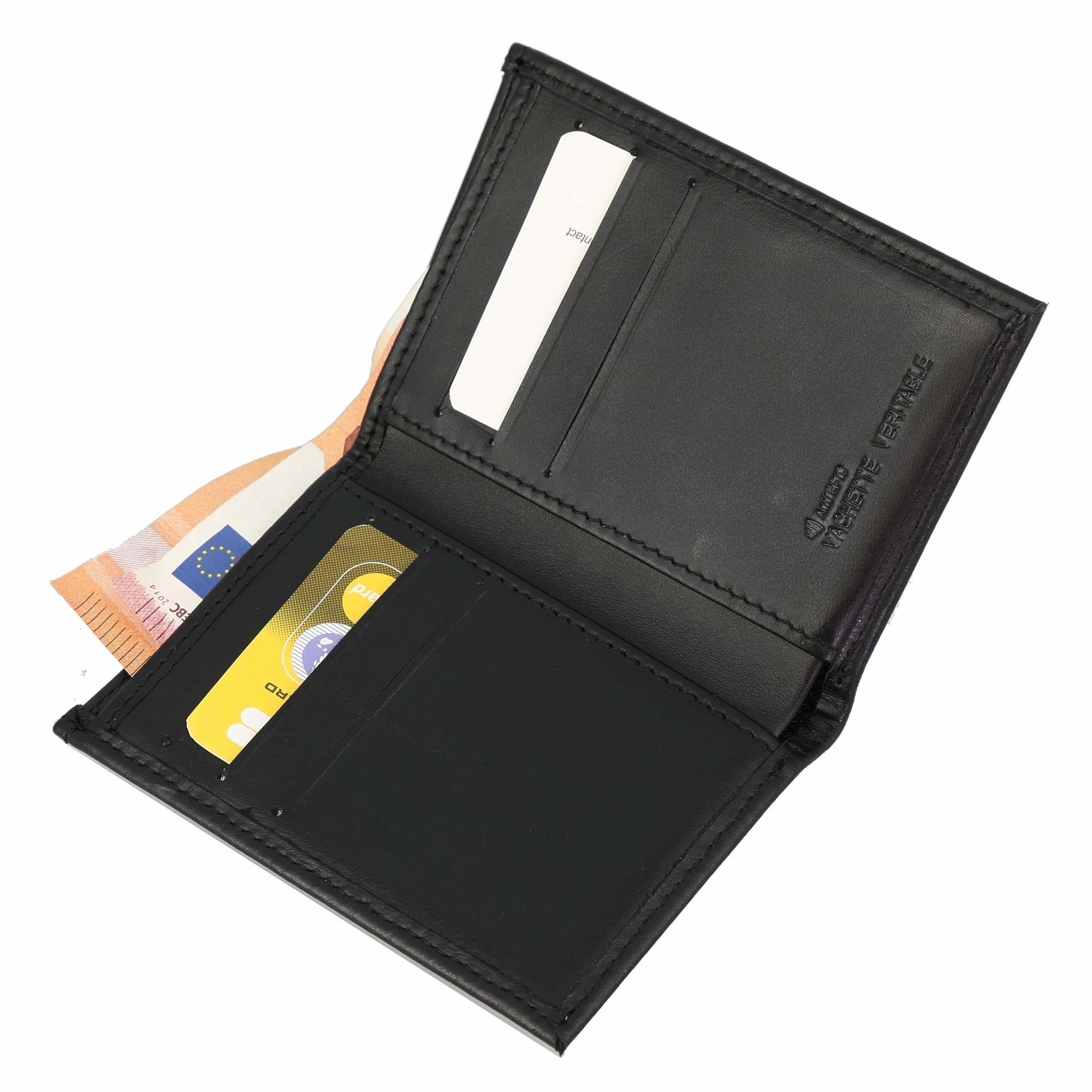 Porte-Cartes en Cuir de Vachette pour Cartes de Crédit, Fidélité et Visites, pour Femme et Homme