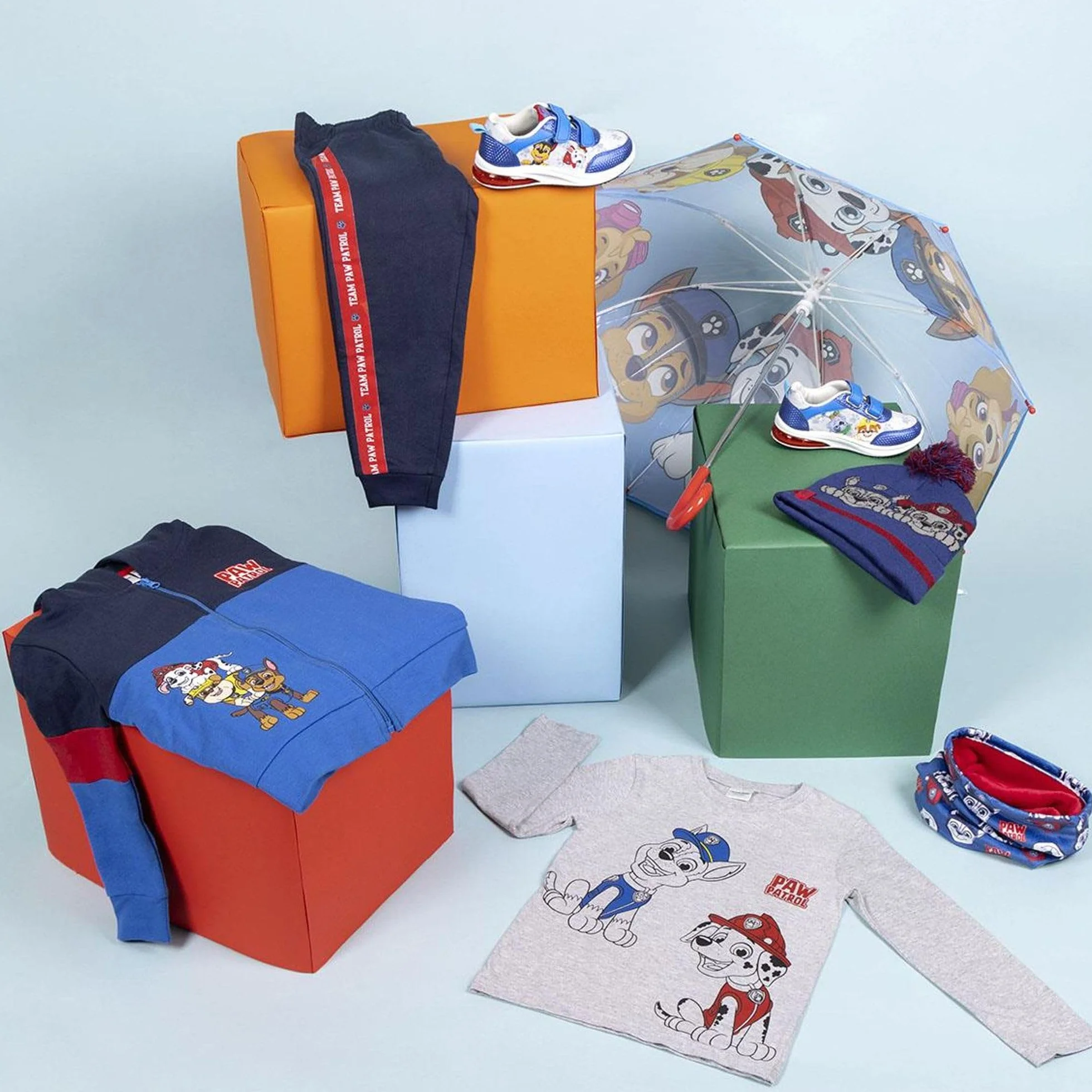 Parapluie Paw Patrol Enfants Chase Marshall Skye résistant au Vent Ouverture Manuelle Poignée Ergonomique