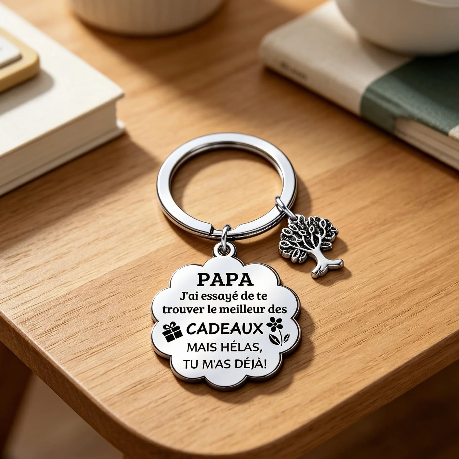 Cadeau Papa Porte-clés Fête des Pères Anniversaire Noël