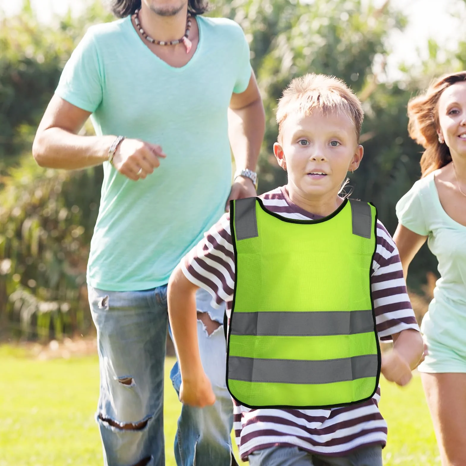 Gilets de sécurité réfléchissants pour enfants lot de 2 avec bracelets