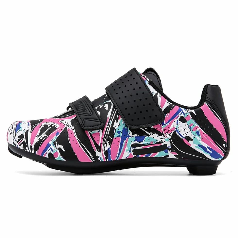 Femmes Chaussures Vélo de Route Imperméable Respirant TPU Semelle Compatible SPD