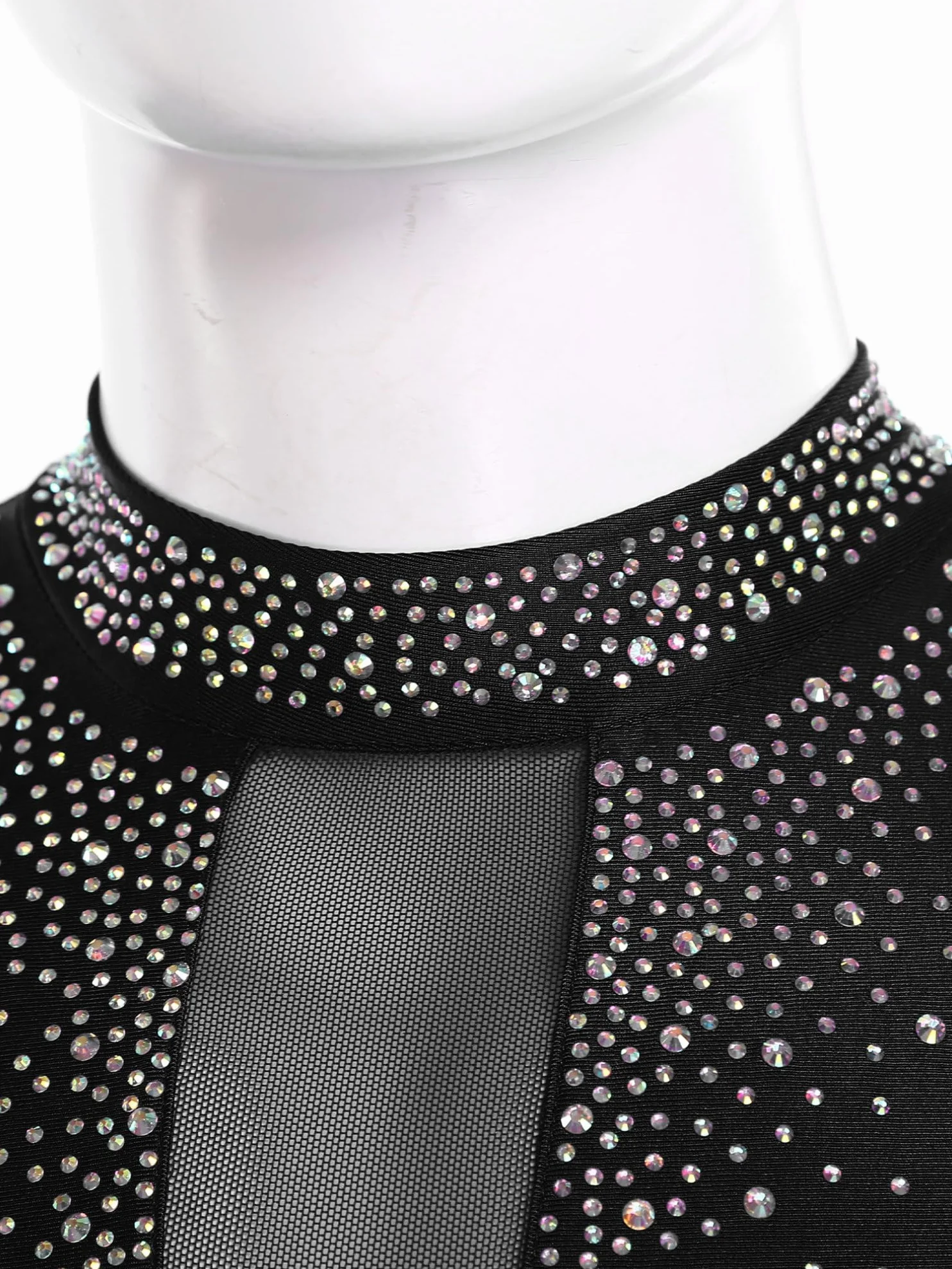Justaucorps Danse Latine Homme Strass Gymnastique Patinage Body Leotard