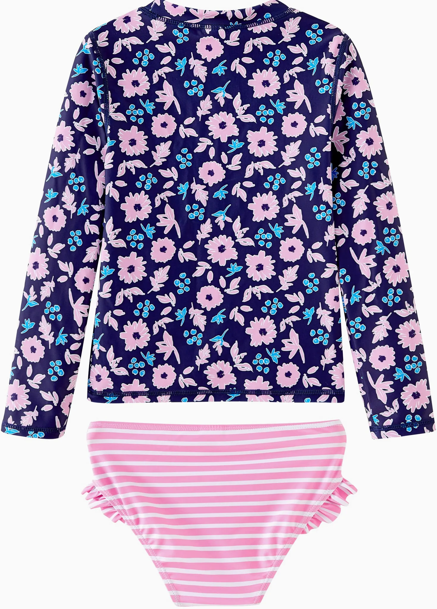 UMELOK Ensembles rashguard pour tout-petits et petites filles avec bas de bikini maillots de bain | Protection solaire UPF 50+