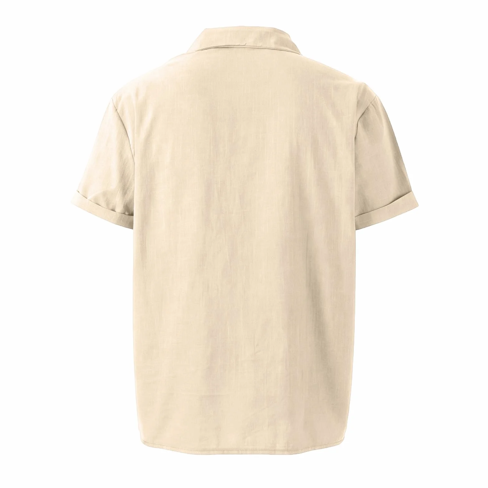 Polo Homme Manches Courtes Lin Bambou Col Rabattu Respirant Golf