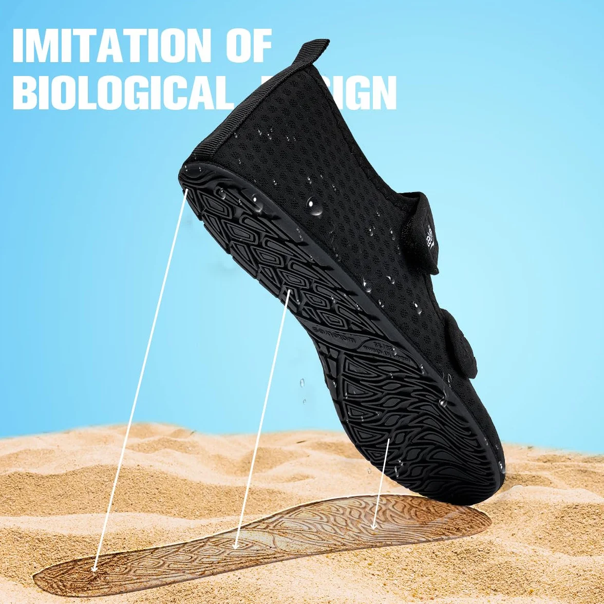 Chaussures de Bain d'eau Femmes Hommes Natation Plage Aquatiques Séchage Rapide Respirable Surf Piscine
