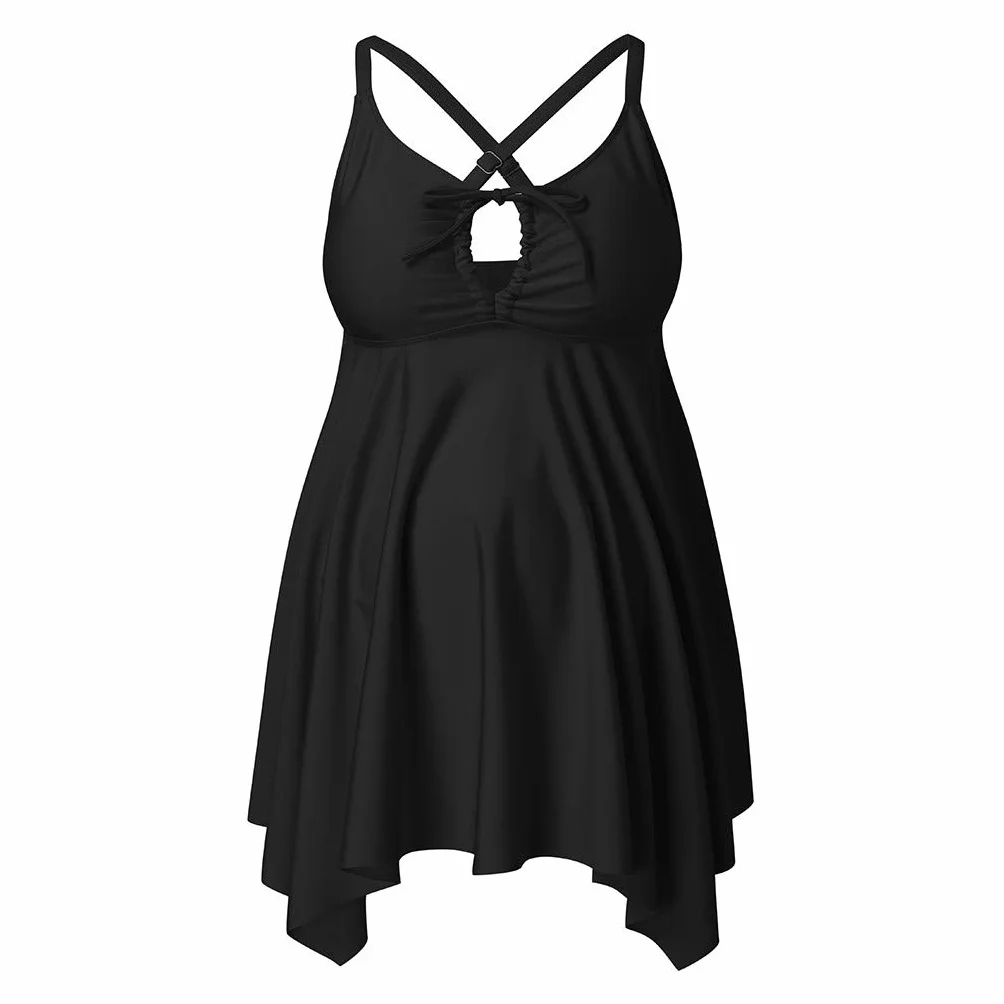 Ensemble de 2 pièces pour femme enceinte - Jupe de maillot de bain de maternité - Cardigan pour homme