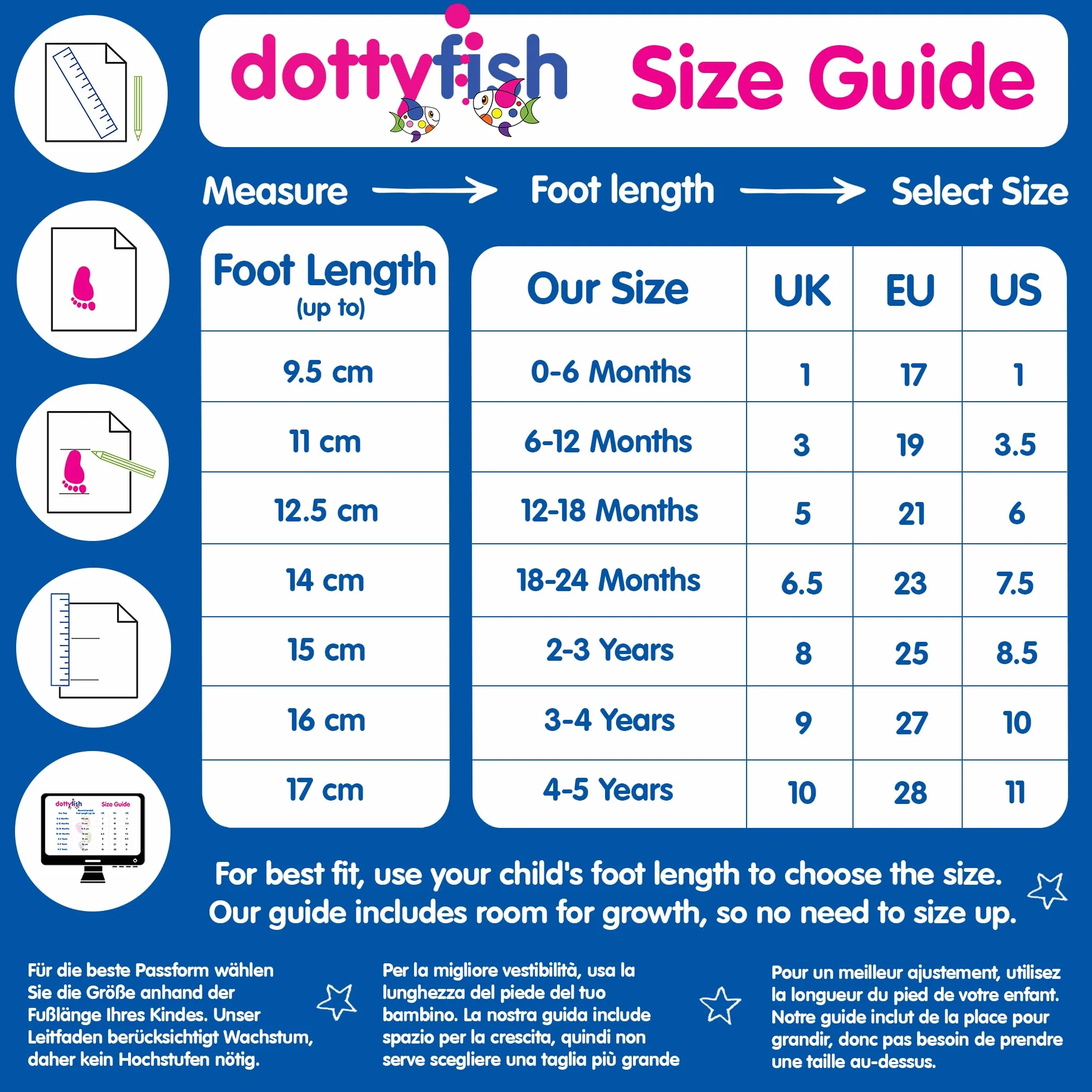 Dotty Fish Chaussures Bébé Premiers Pas Cuir Souple Antidérapantes 0-5 Ans