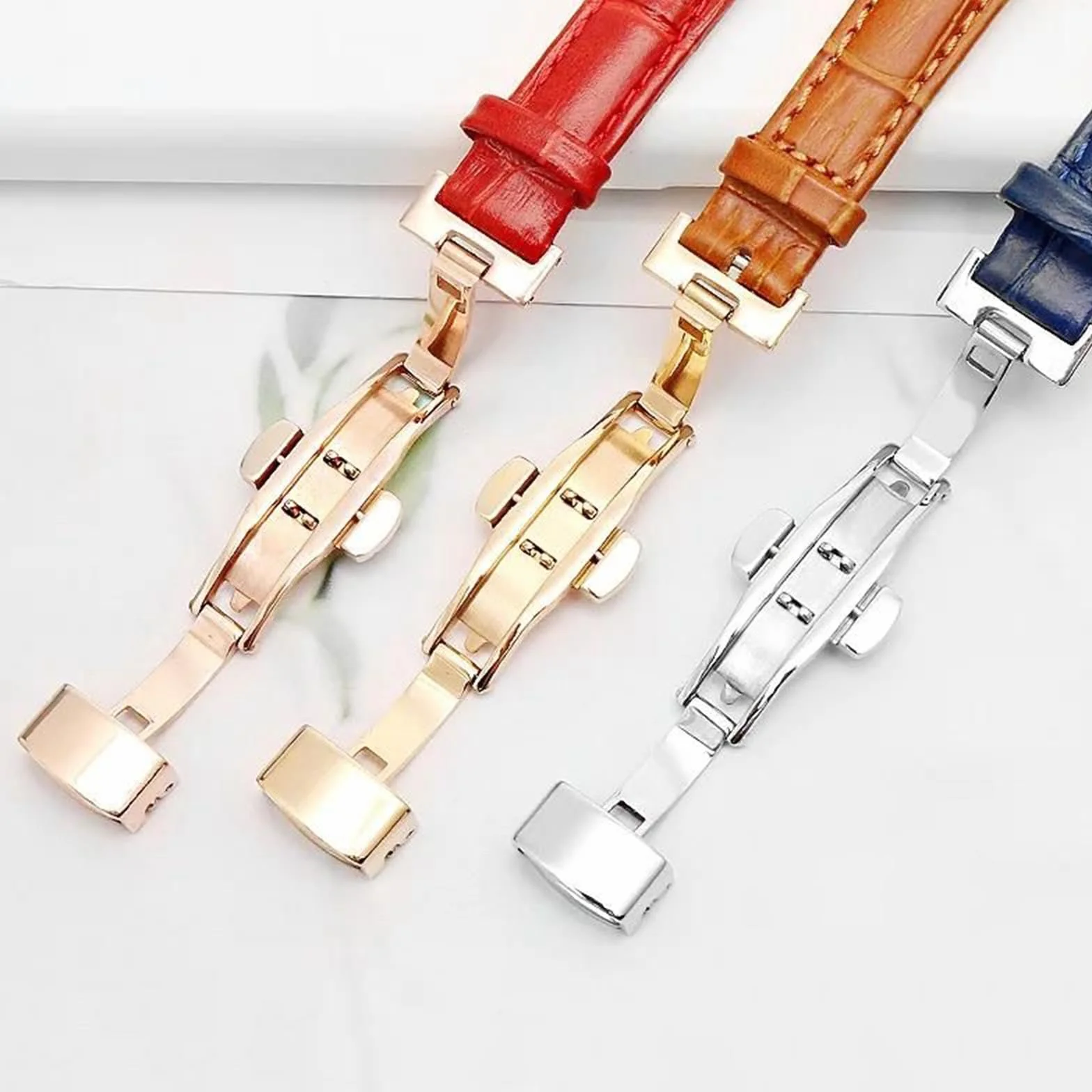 Bracelet de montre en cuir 16-22 mm pour hommes et femmes, bracelet de rechange avec encoche