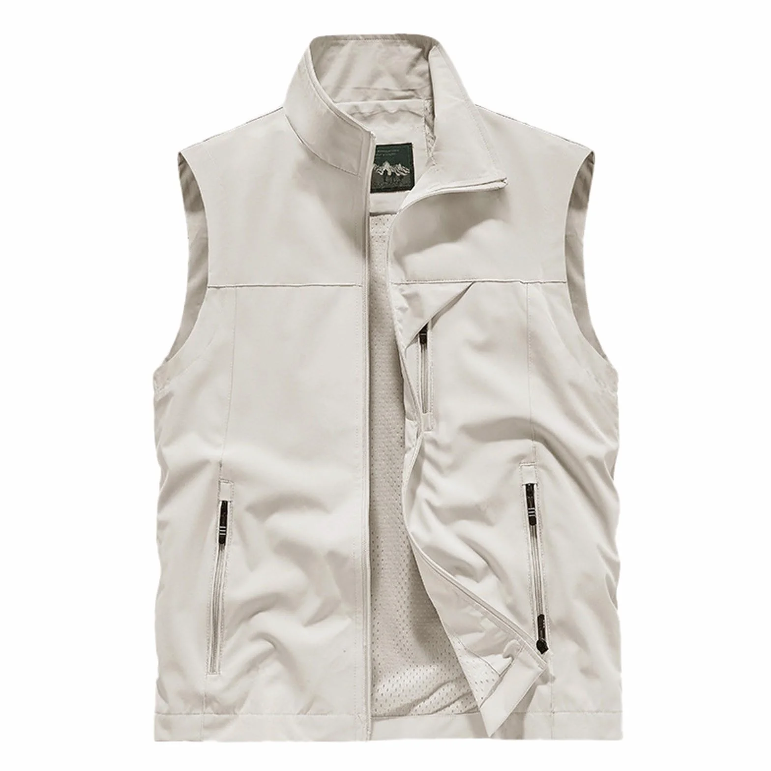 Gilet de Pêche Homme Léger Respirant Séchage Rapide Veste sans Manches Été Loisirs Plein air Multipoches Travail Voyage Chasse Camping
