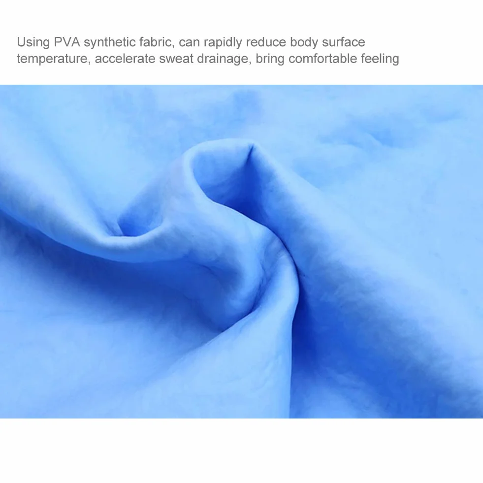 Gilet Rafraîchissant 40x60 cm Bleu Résistant à la Chaleur Sportif Pêche Cyclisme
