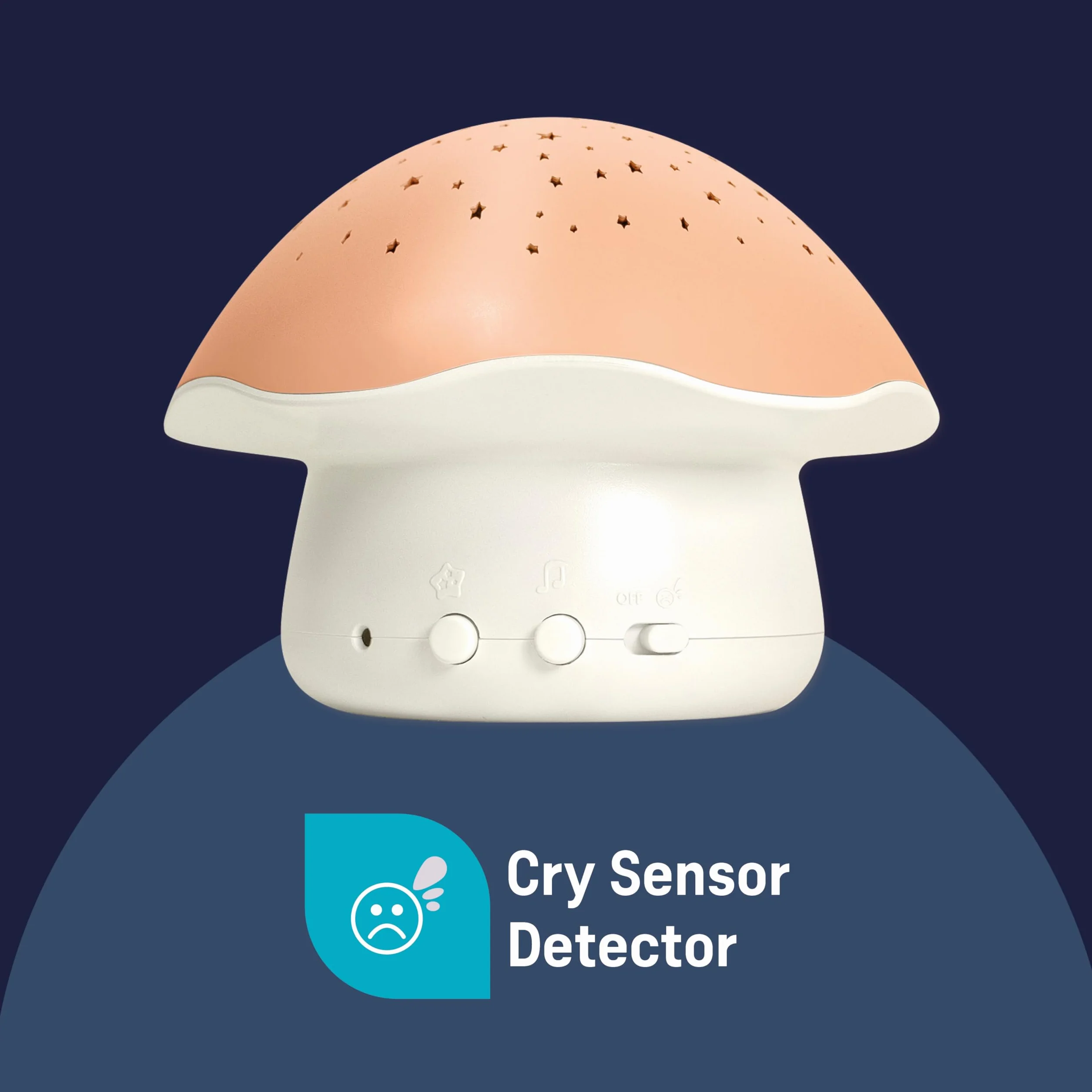 Pabobo Kid Sleep Projecteur D'étoiles Musical Champignon Rose Veilleuse Bébé Enfants Berceuse Bruits Blancs Minuteur Intégré