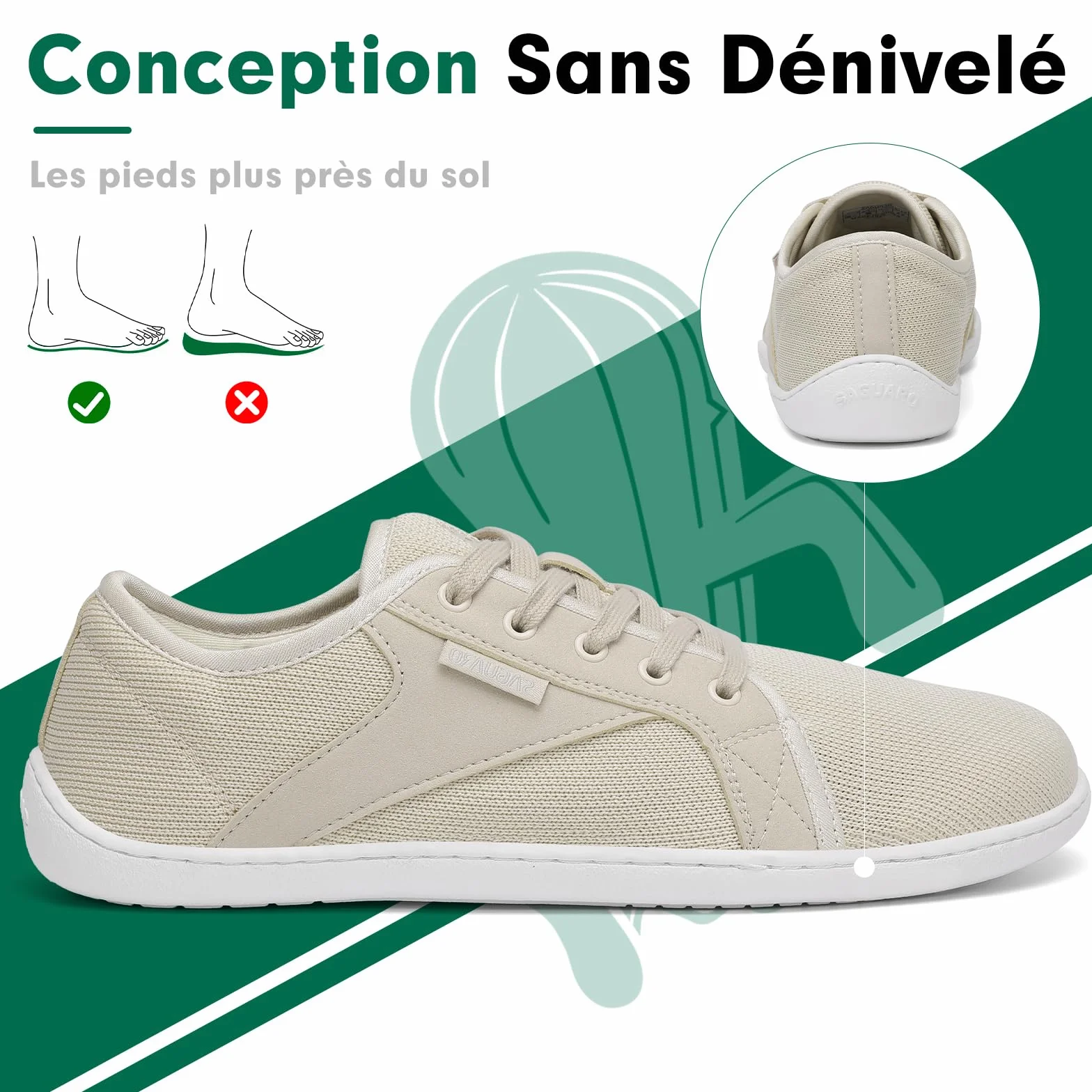 SAGUARO Unisexe Knit Chaussures Pieds Nus Luck Ⅰ Tailles 36-48