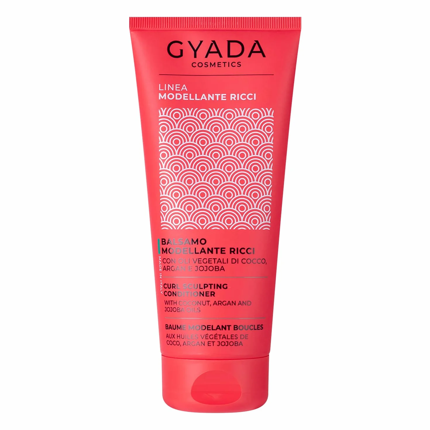GYADA COSMETICS Après-shampoing modelant cheveux bouclés ondulés anti-frisottis huiles Aloe Vera lin Coco Argan 200 ml