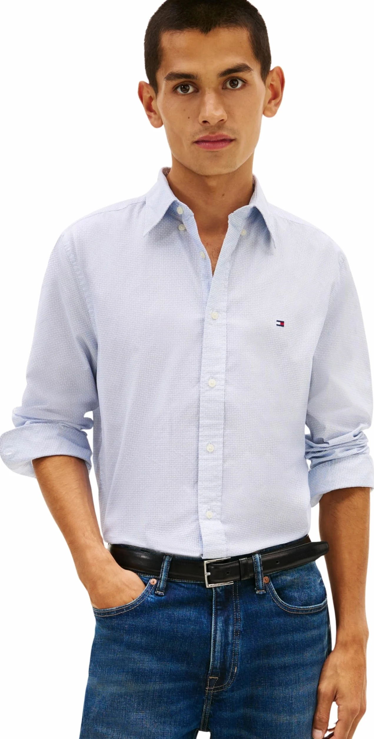 Tommy Hilfiger Chemise Flex Poplin L/S Homme