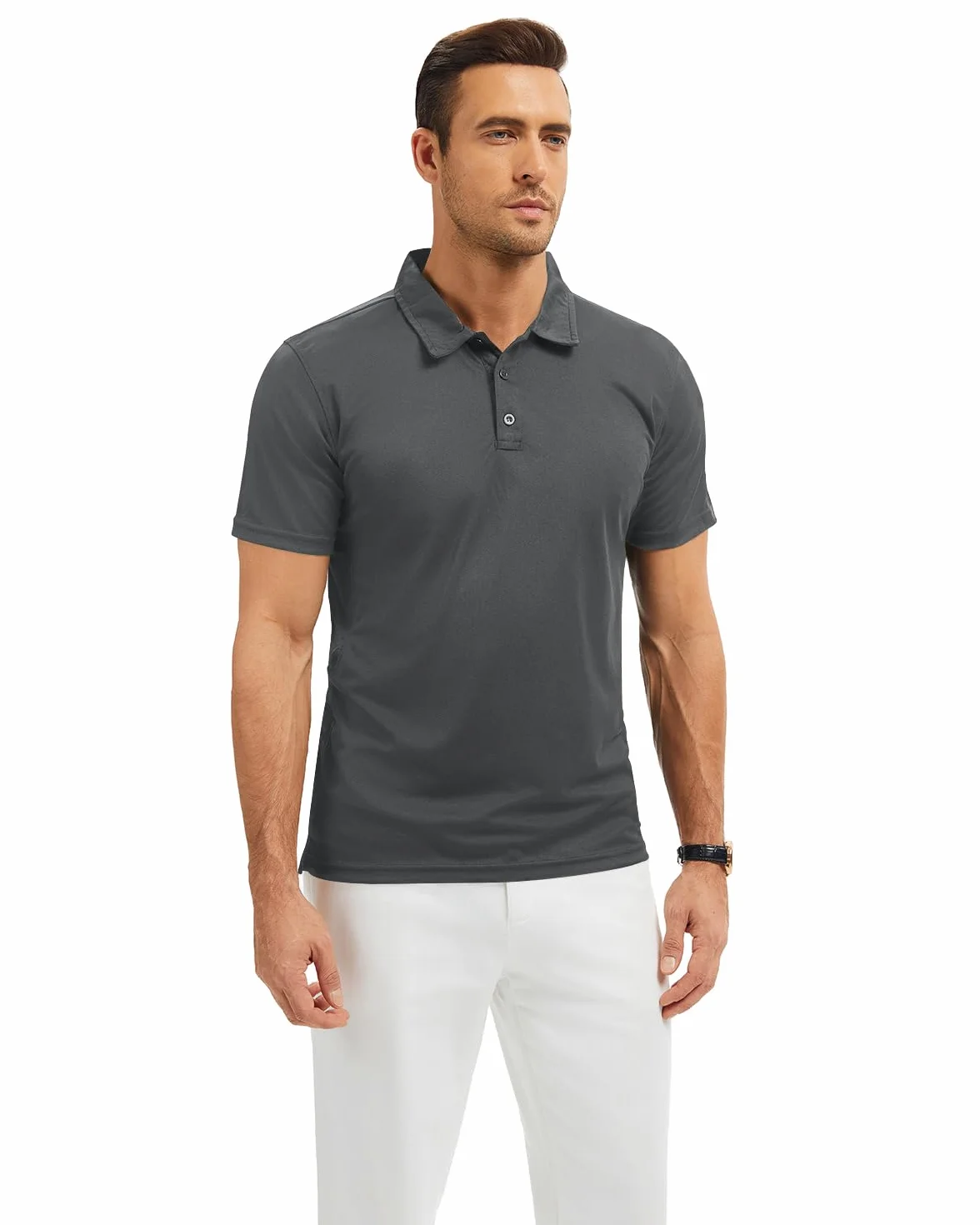 Polo Homme Séchage Rapide Moisture Wicking Regular Fit Polo Golf Sport