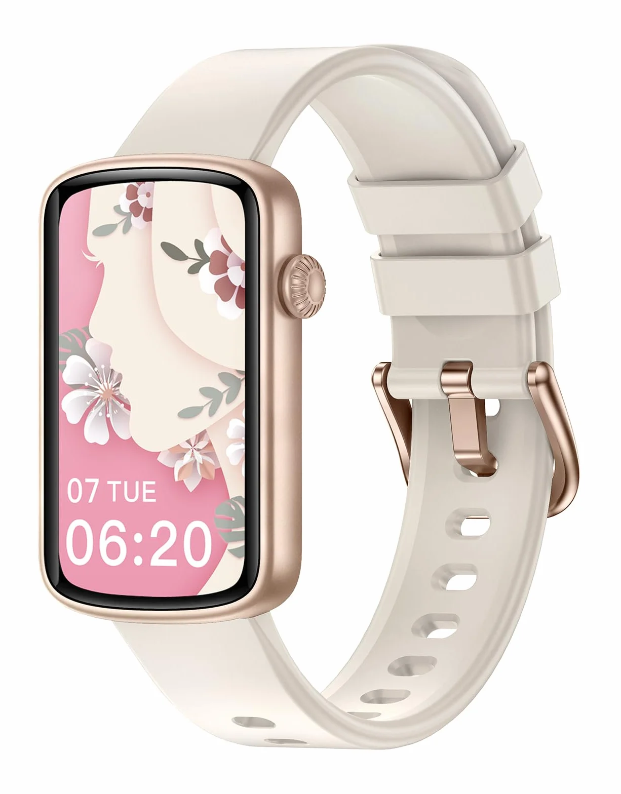 Montre Connectée Femme Petite Taille Bracelet Connecté Bluetooth 5.4 AMOLED 1,47" 30 Jours Autonomie Podomètre Cardiofréquencemètre Sommeil SpO2 Étanche 5ATM Android iOS