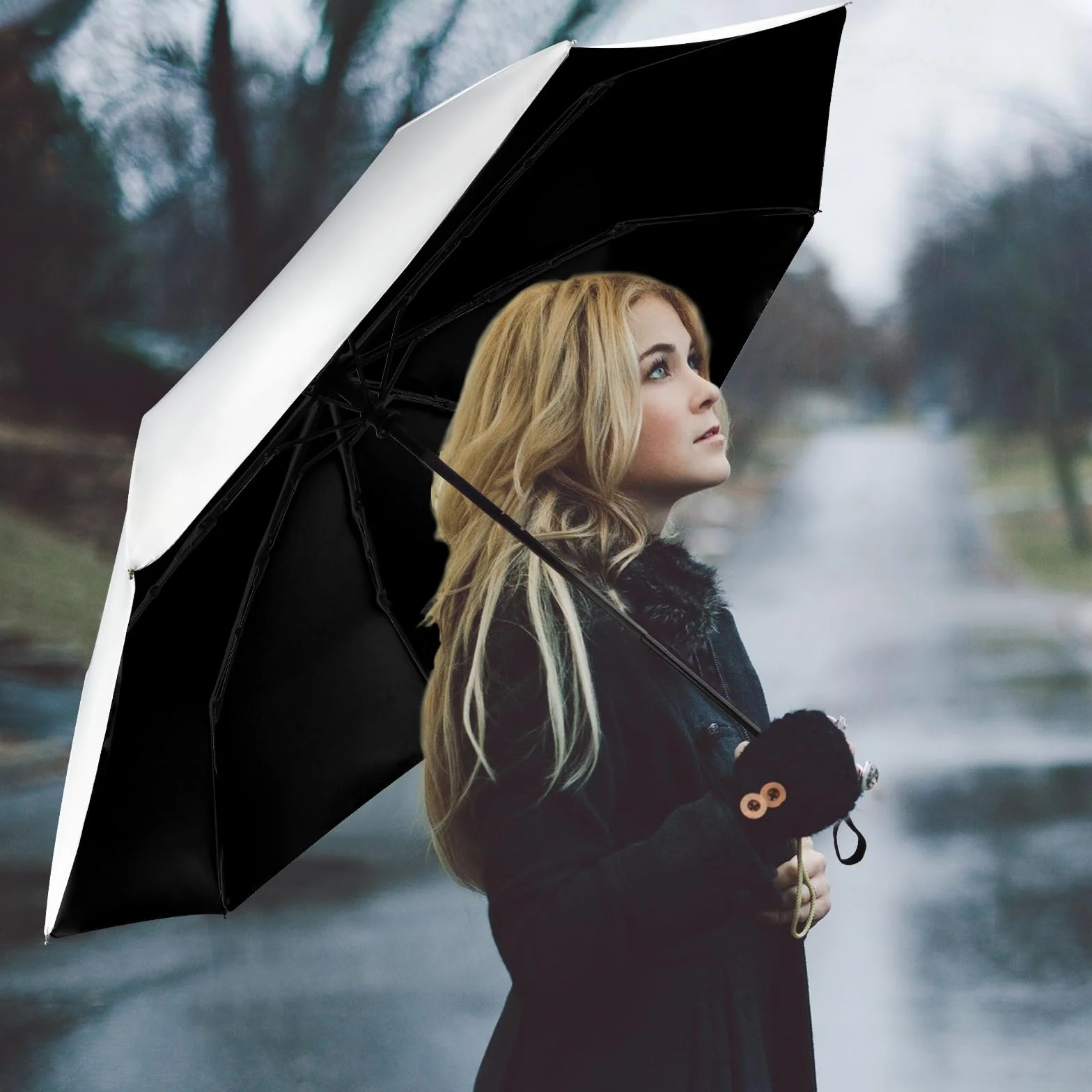 Parapluie Pliant Automatique Résistant Vent Fort Grande Taille 92/105/117cm Homme Femme