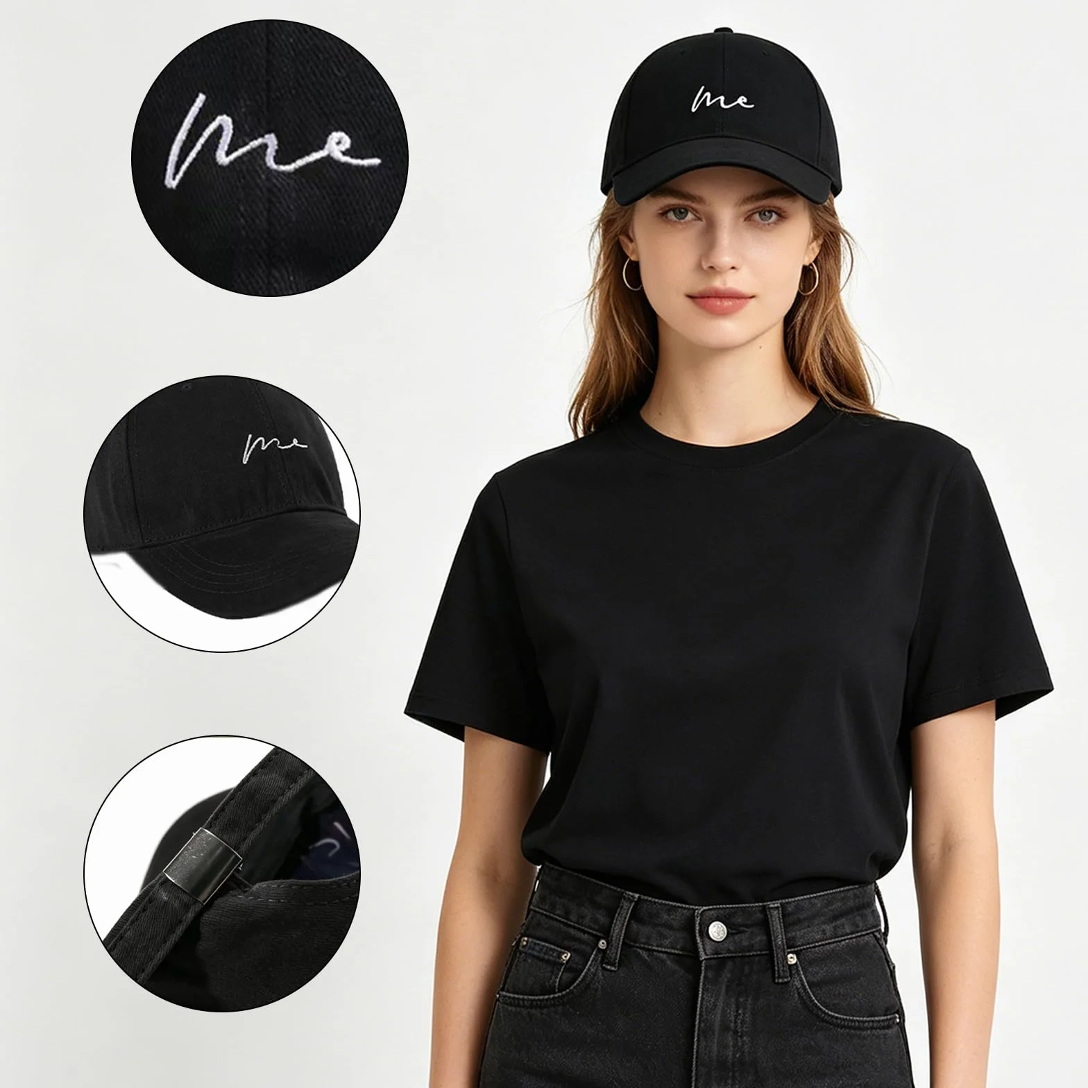Casquette de Baseball Femme Protection UV Ajustable Respirante Taille Unique