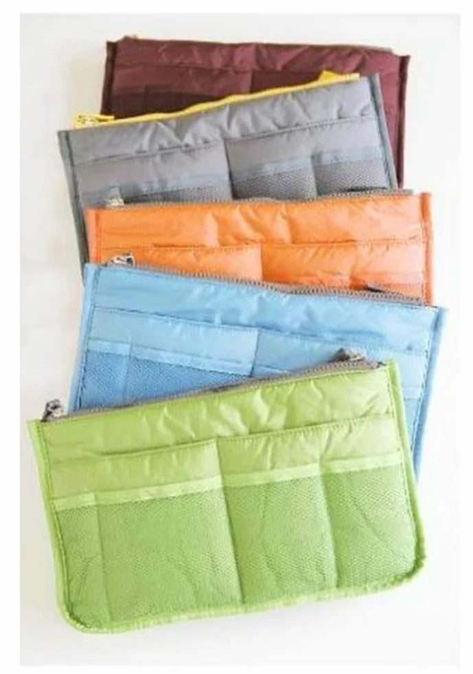 NOVAGO Lot de 2 Organiseurs Pochette Sac de Rangement intérieur Noir+Bordeaux
