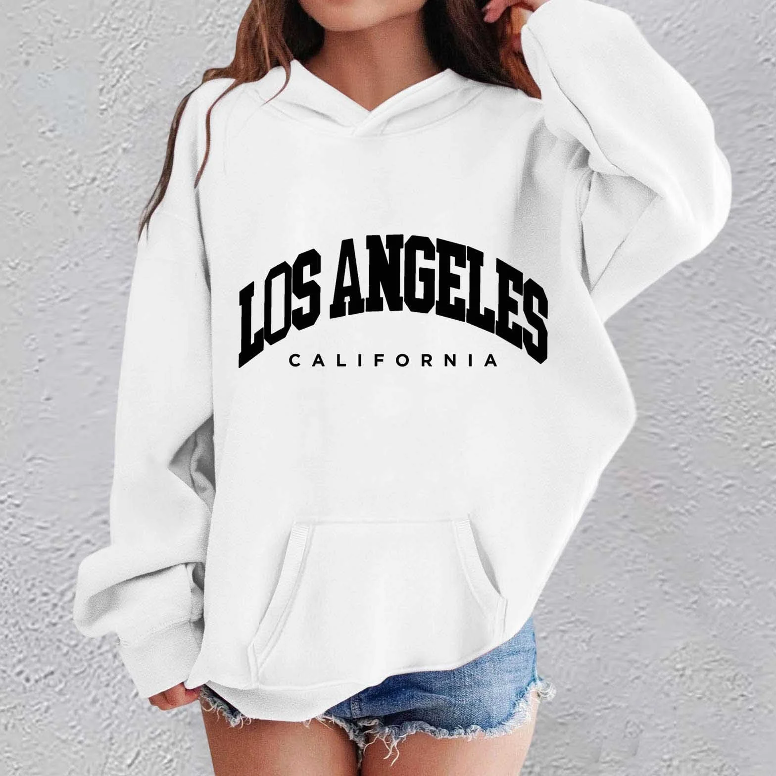 Pull à capuche pour fille - Sweat-shirt mignon à manches longues pour enfants, confortable