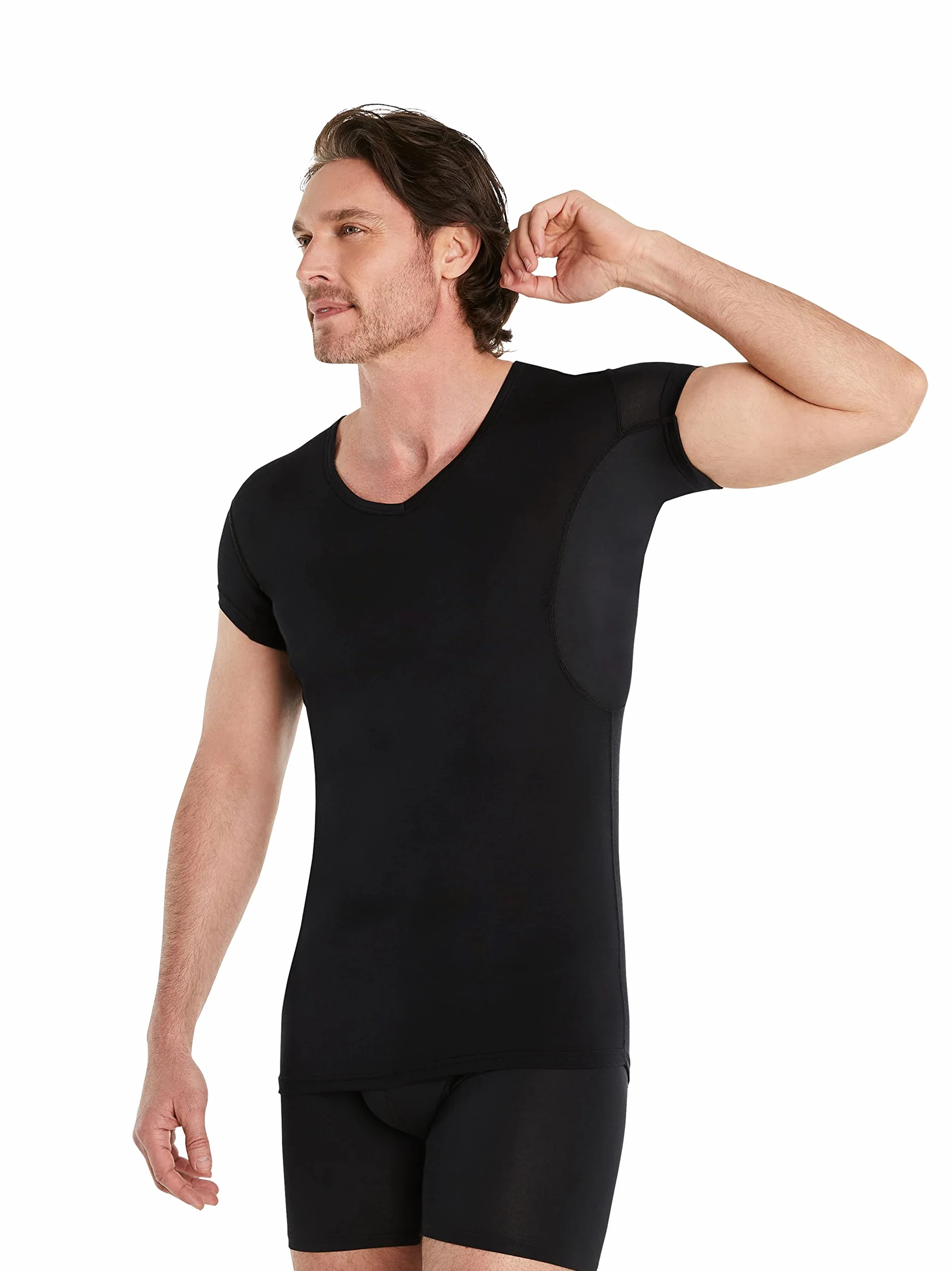 FINN Maillot de Corps Anti-Transpiration Hommes Manches Courtes