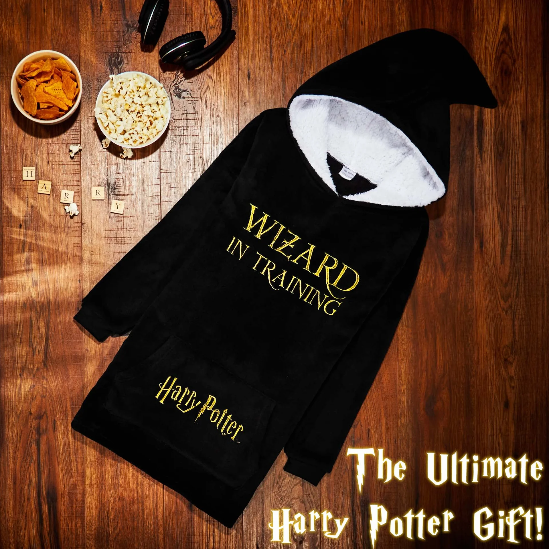 Harry Potter Pull Plaid Oversize Enfant Ado Fille Garcon