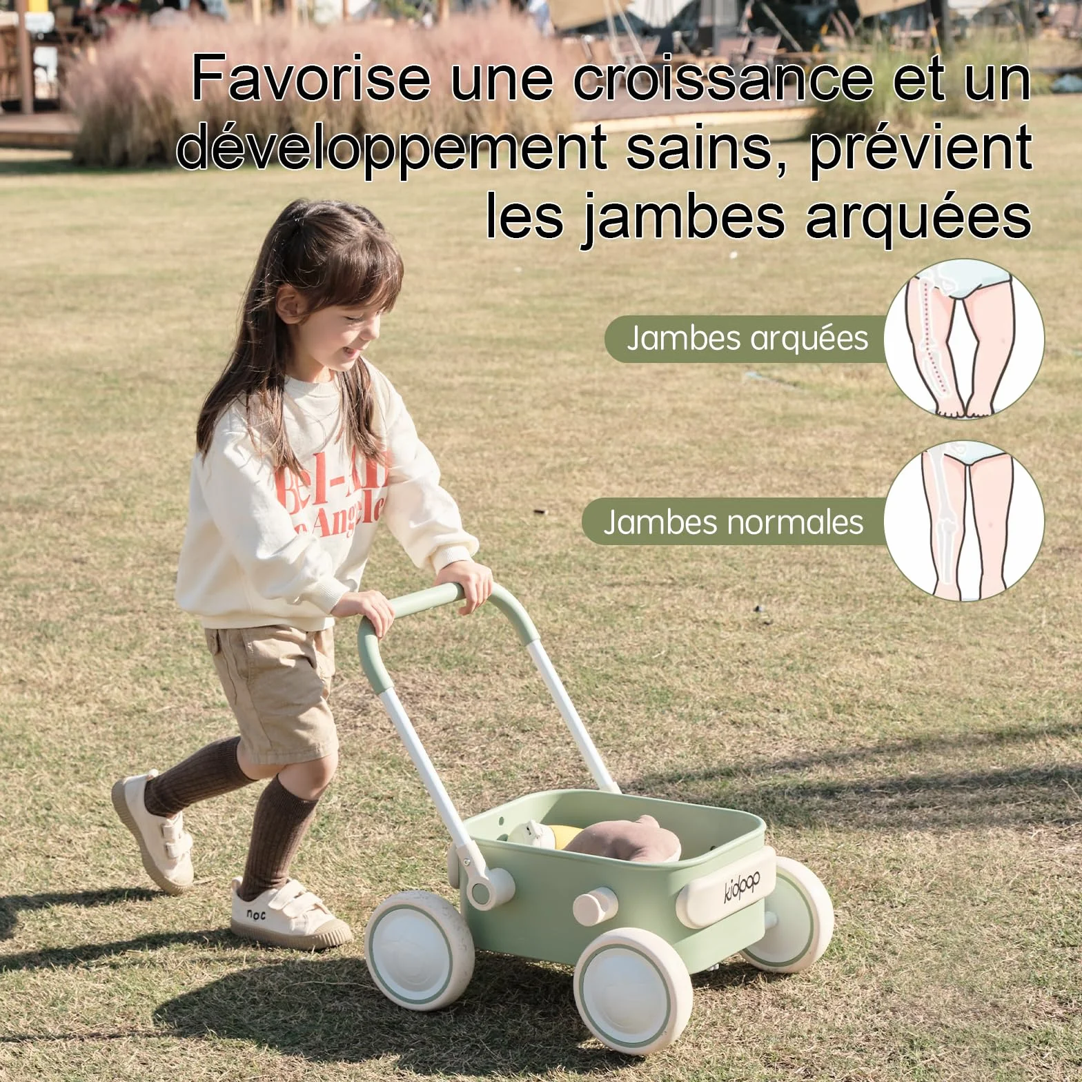 Kidpop PULA trotteur bébé chariot de marche Vert 7 mois à 4 ans 15 kg