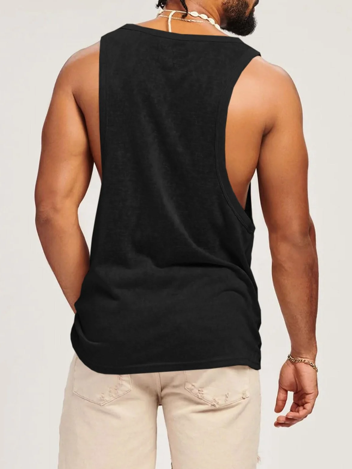 Runcati Débardeur sans manches pour homme Coton Fitness Gym Sport Maillot de corps