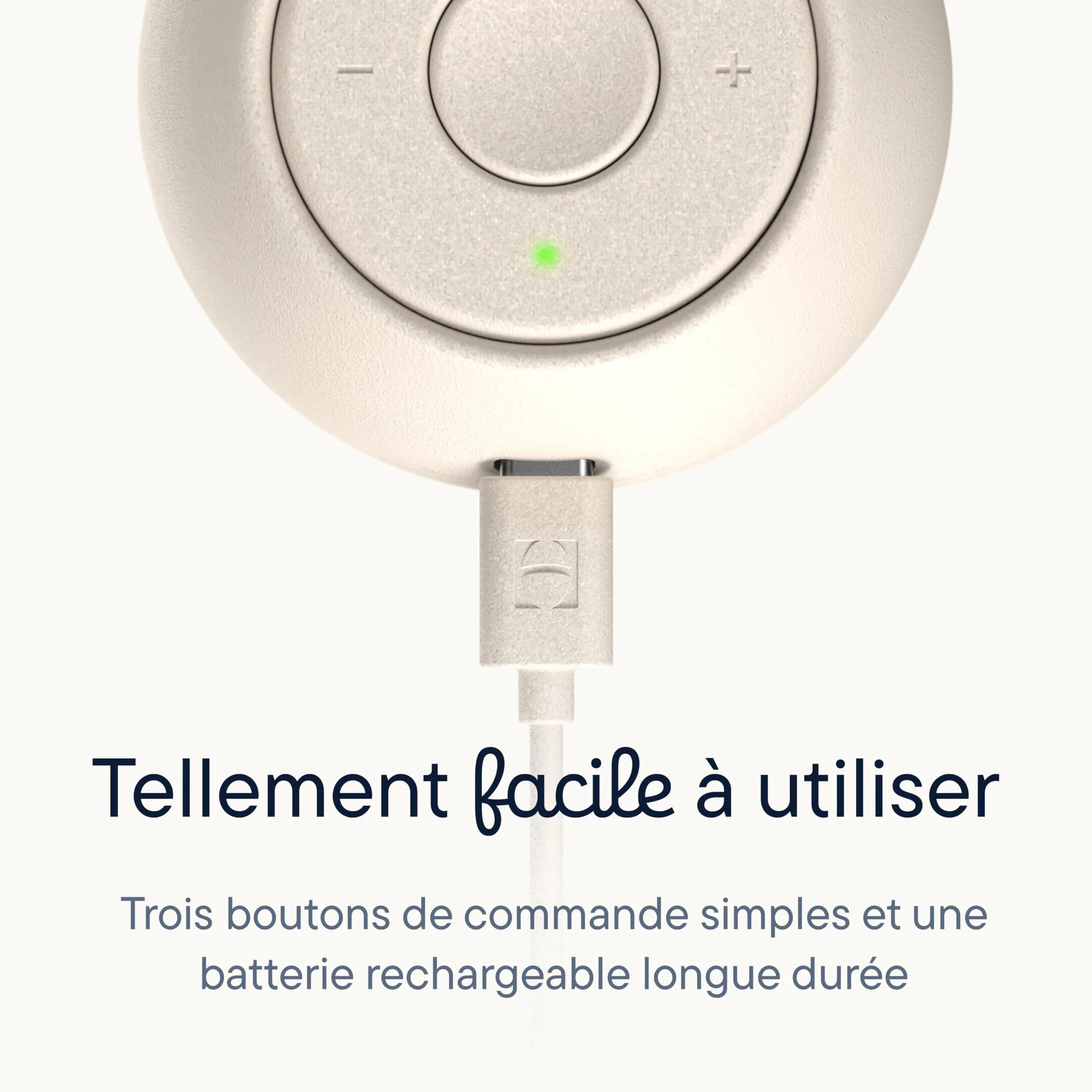 Hatch Rest Go Machine à Bruit Blanc Portable Bébé 10 Sons Apaisants Veilleuse Clip Poussette Putty