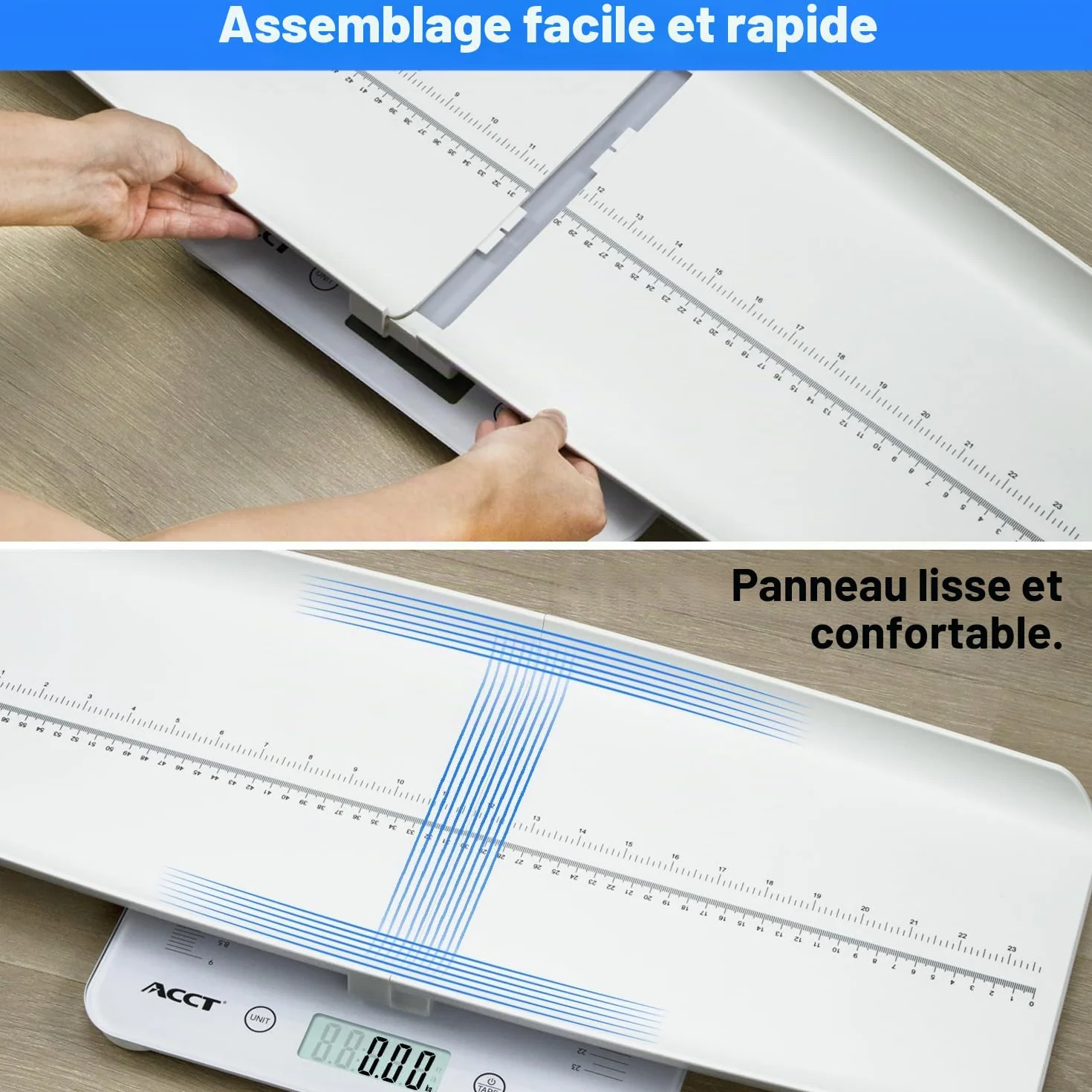Pèse-bébé numérique 440 lb avec support amovible pour bébés, chats et chiens