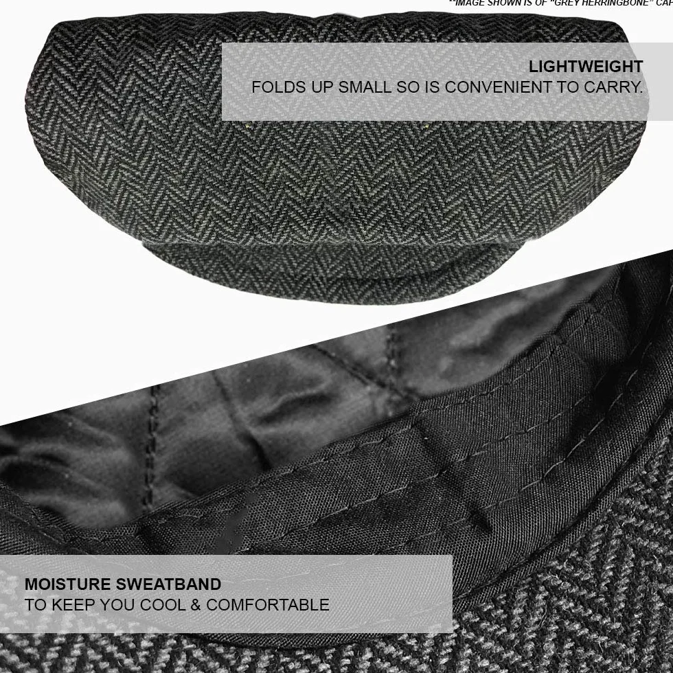 TOSKATOK Casquette Plate en Tweed pour garçons Taille Unique