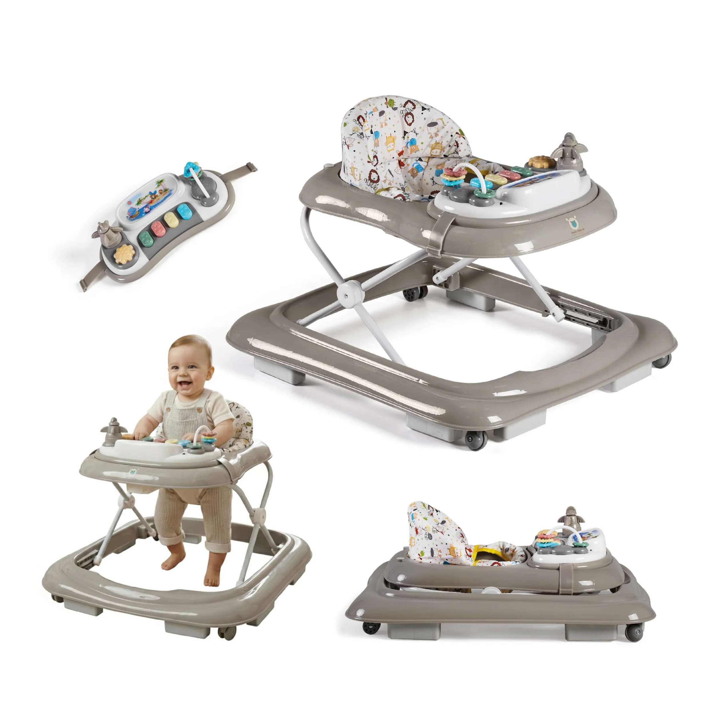 Buddy Baby Funny Déambulateur bébé avec base anti-renversement plateau son et jeux