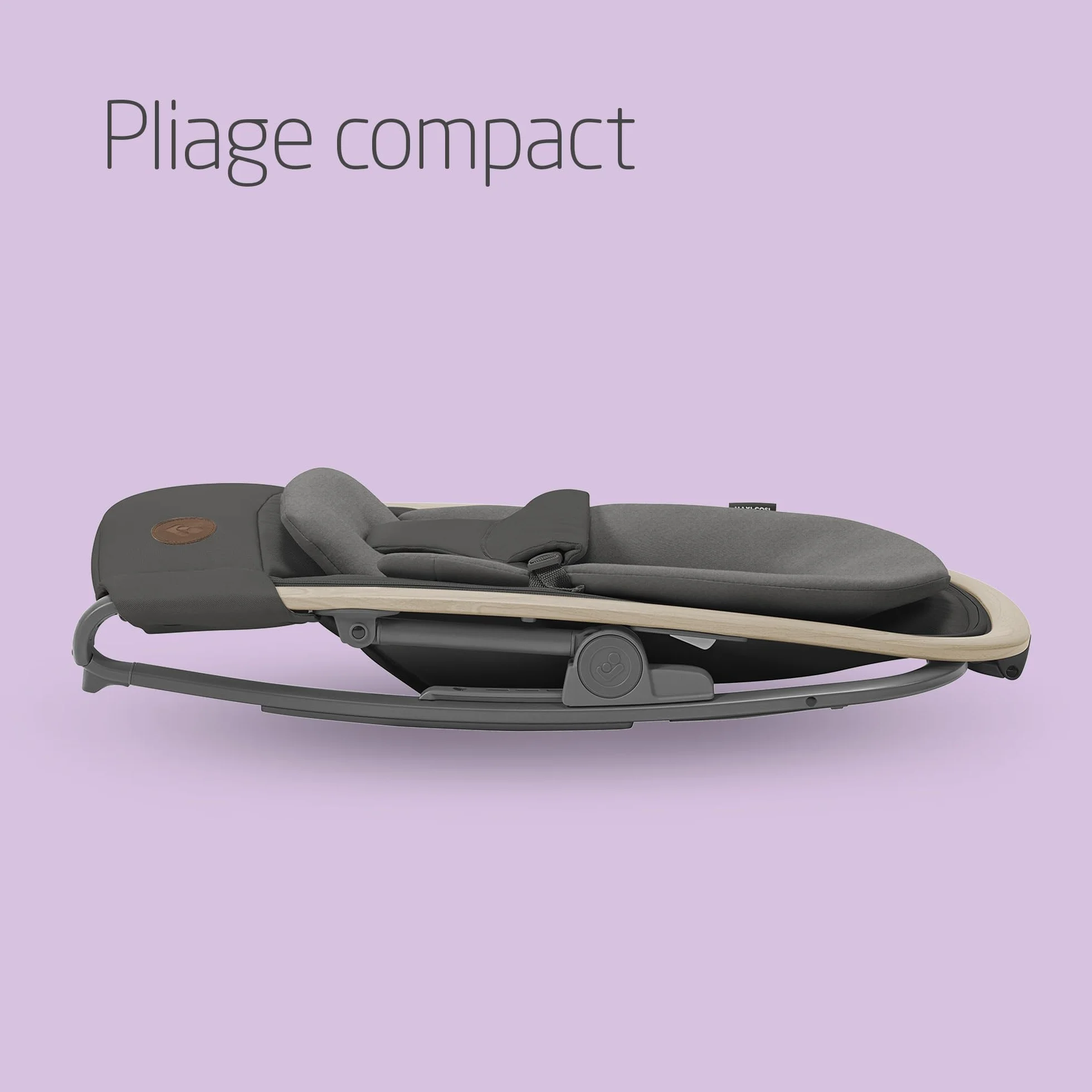 Maxi-Cosi Kori Chaise Transat Bébé 2-en-1 avec Arche à Jouets, 0-2 Ans, jusqu'à 15 kg, Baby Bouncer, 3 Positions d'Inclinaison, Léger & Compact, Harnais Facile à Installer, Eco Care, Beyond Graphite