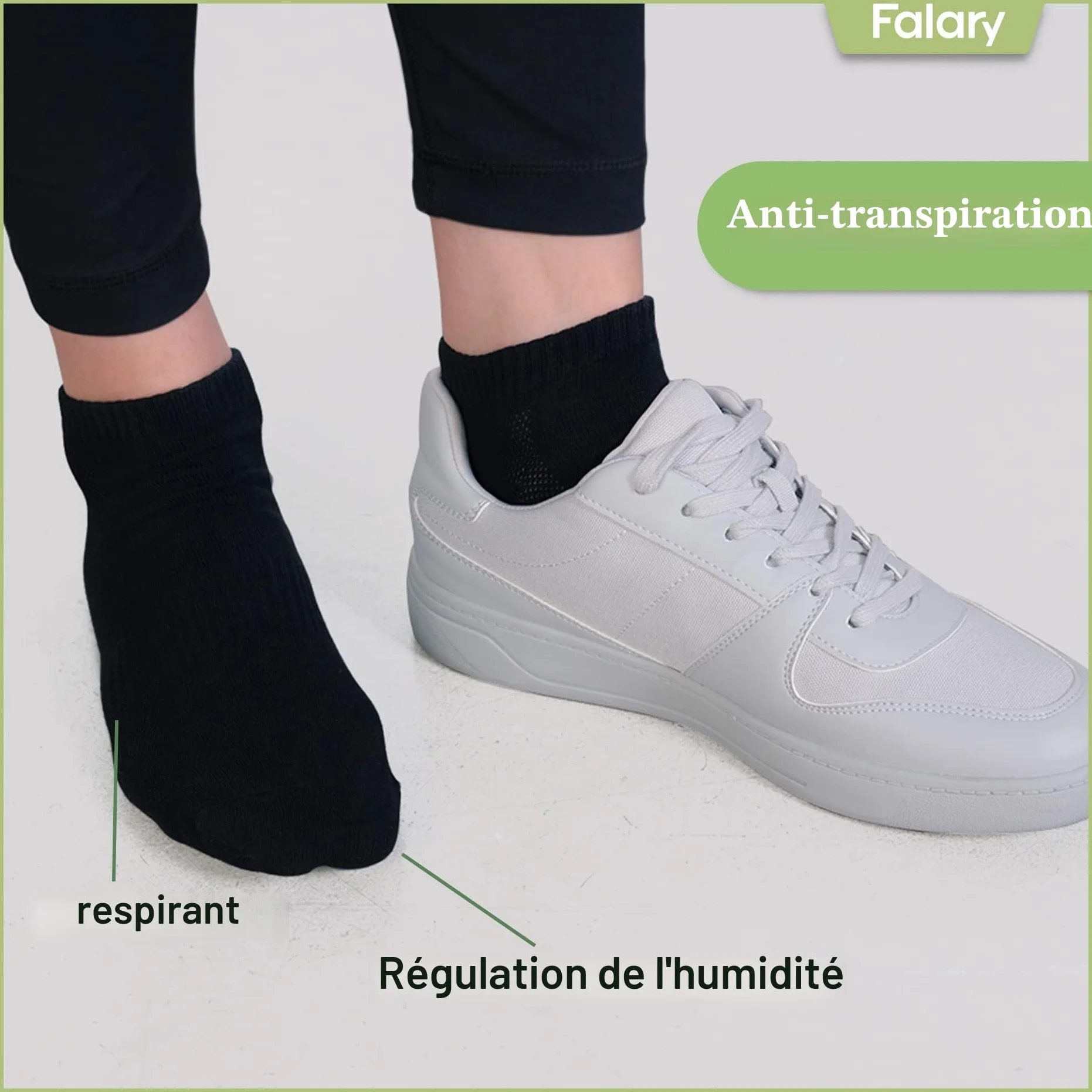 FALARY Chaussettes de Sport Coton 10 Paires Hommes Femme