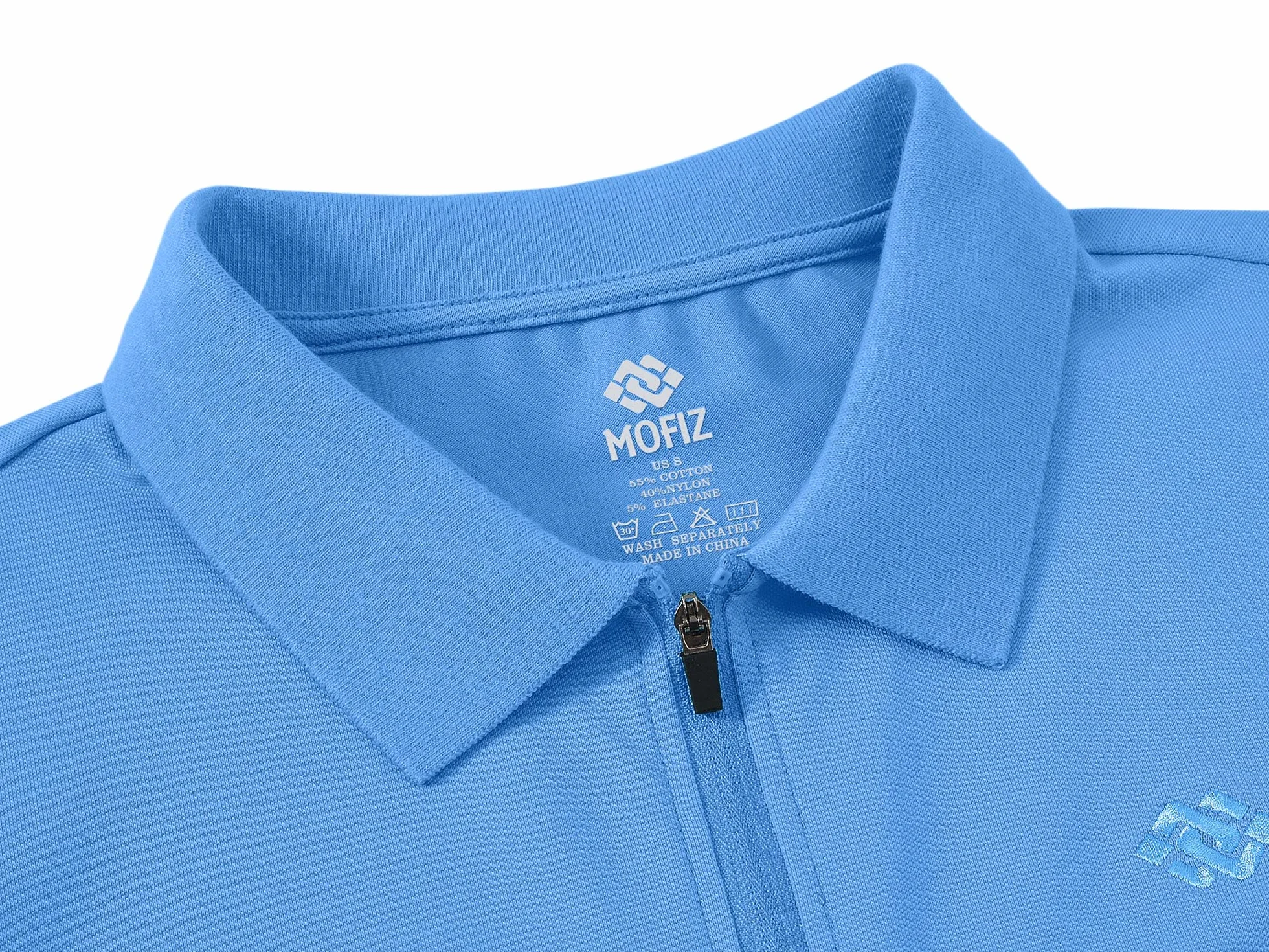 Polo Femme Manches Longues Coton Sport Golf Tops Zippé