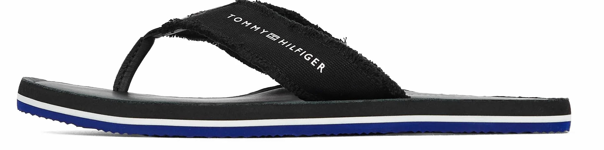 Tommy Hilfiger Tongs Homme Leather Beach Sandal avec Franges