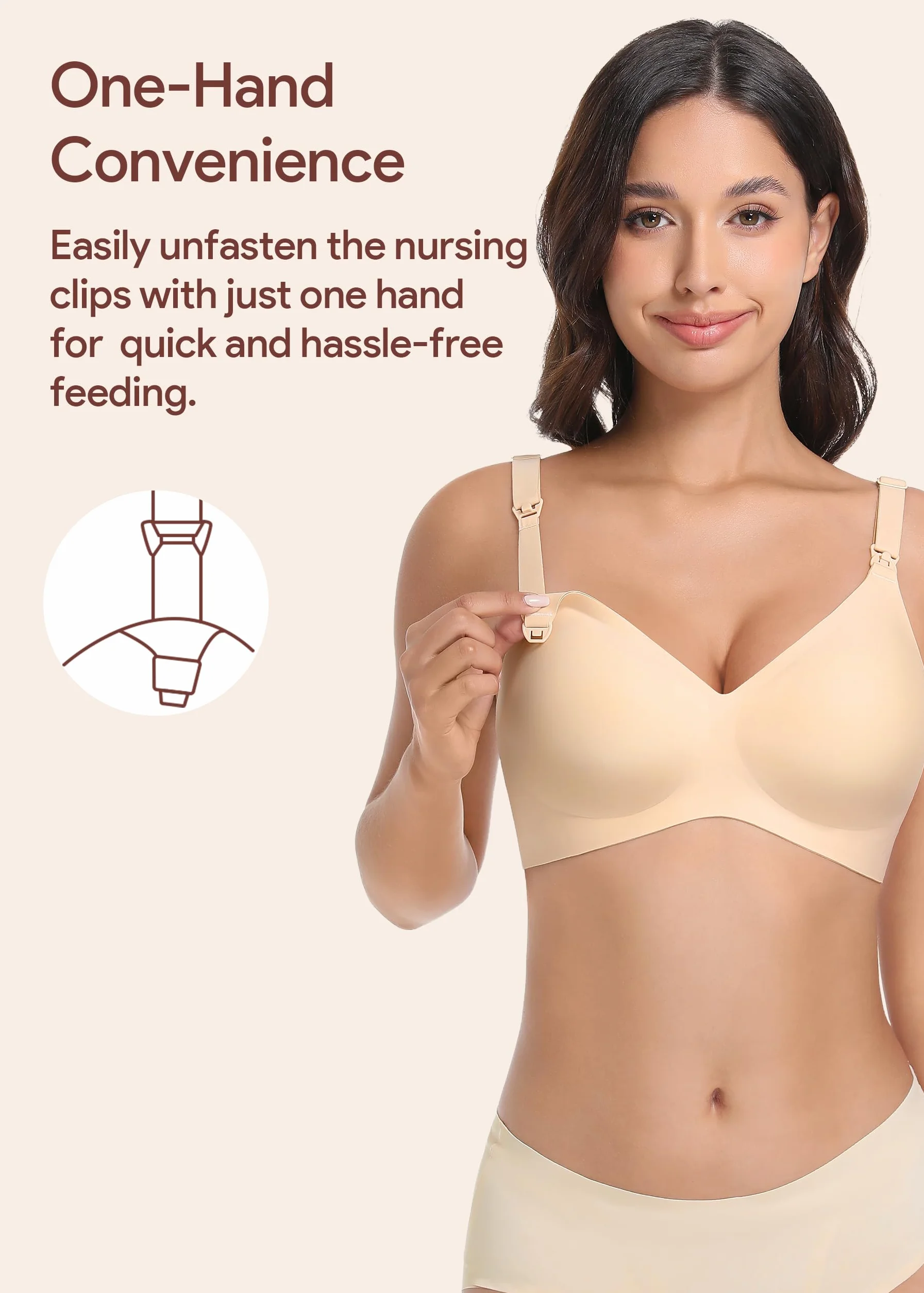 Soutien-Gorge Allaitement sans Armature Confort Grossesse Sommeil