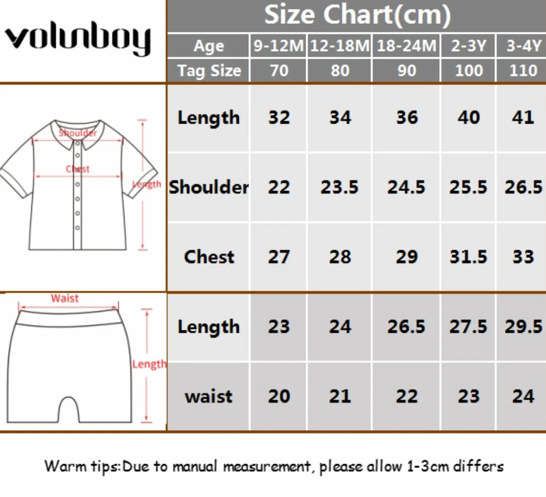 Volunboy Bébé Garçon Ensemble Costume Manches Courtes Noeud Papillon Chemise Short Bretelle Barboteuse